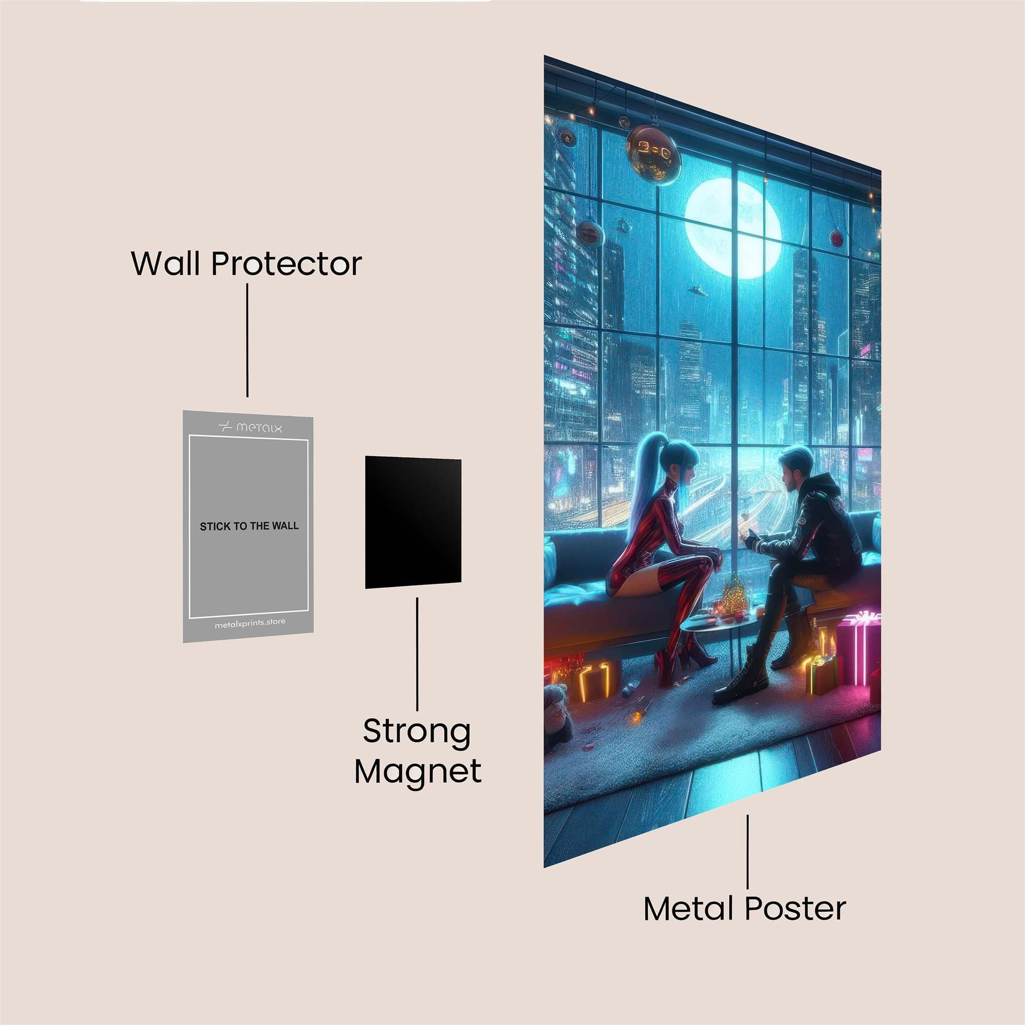 Cyber Cozy Safe Wall Magnetic / M