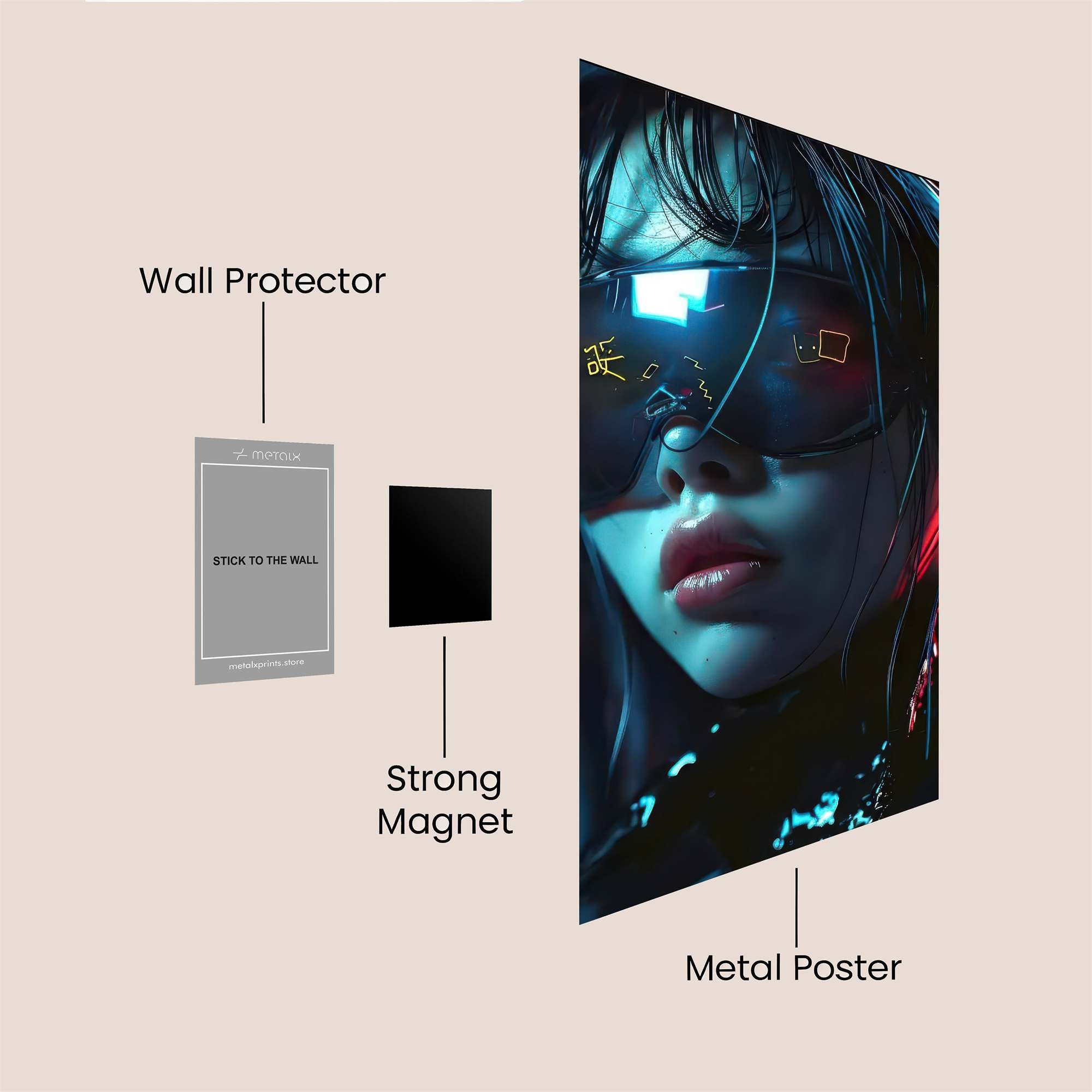 Cyber Enigma Safe Wall Magnetic / M