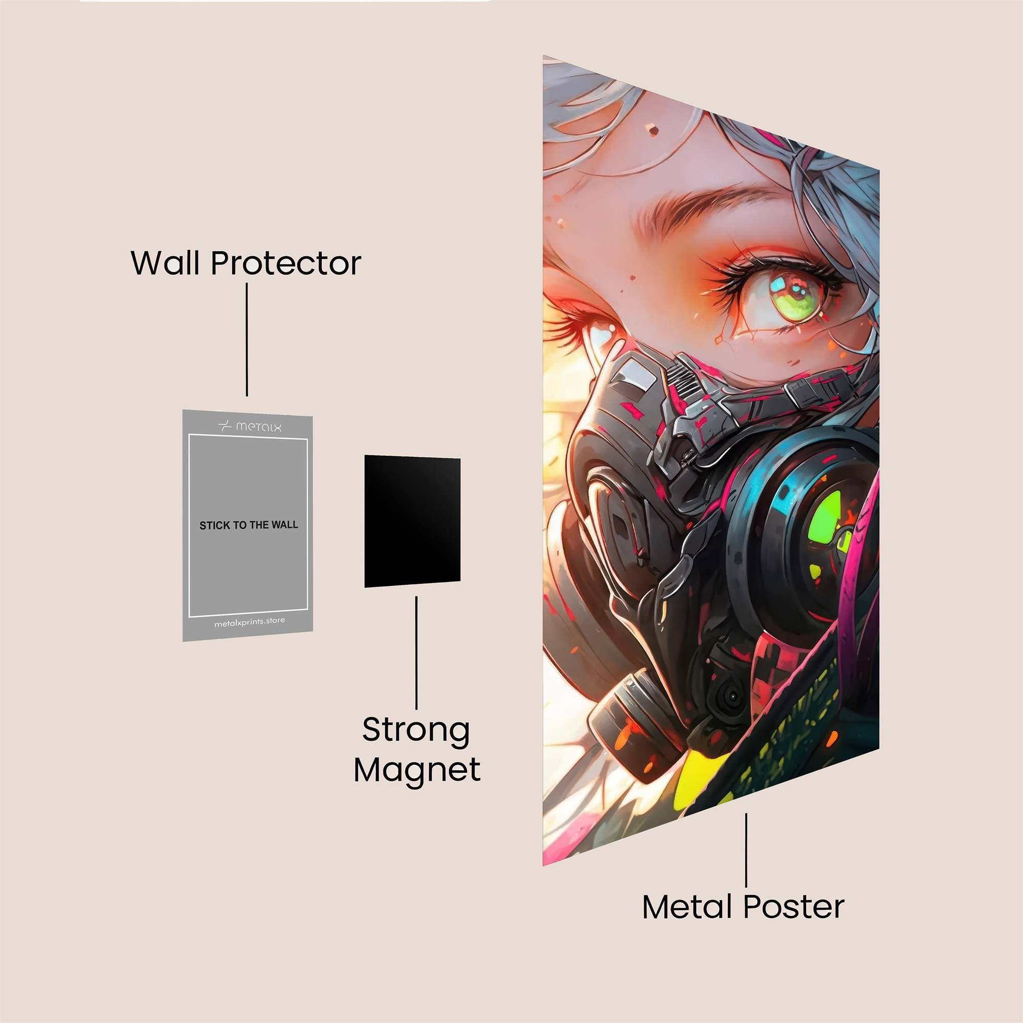 Neon Enigma Safe Wall Magnetic / M