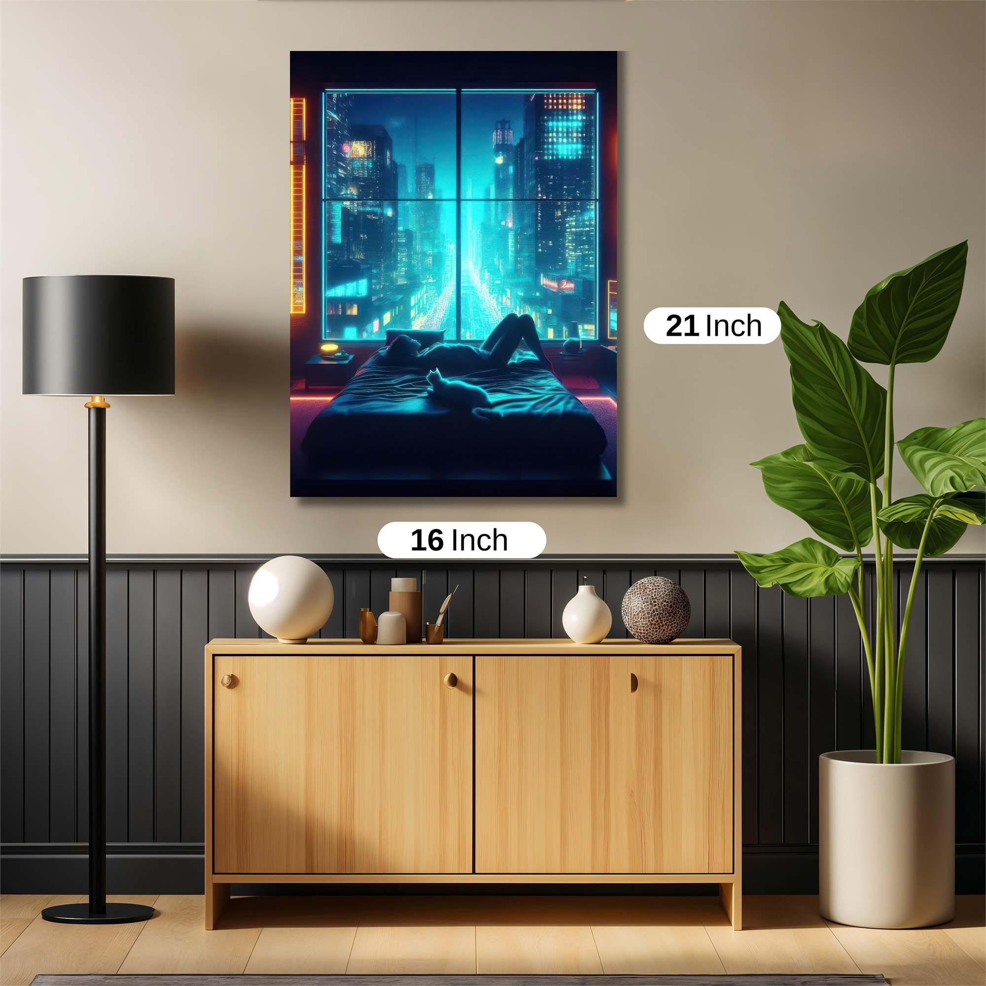 Cyber Serenity Safe Wall Magnetic / M