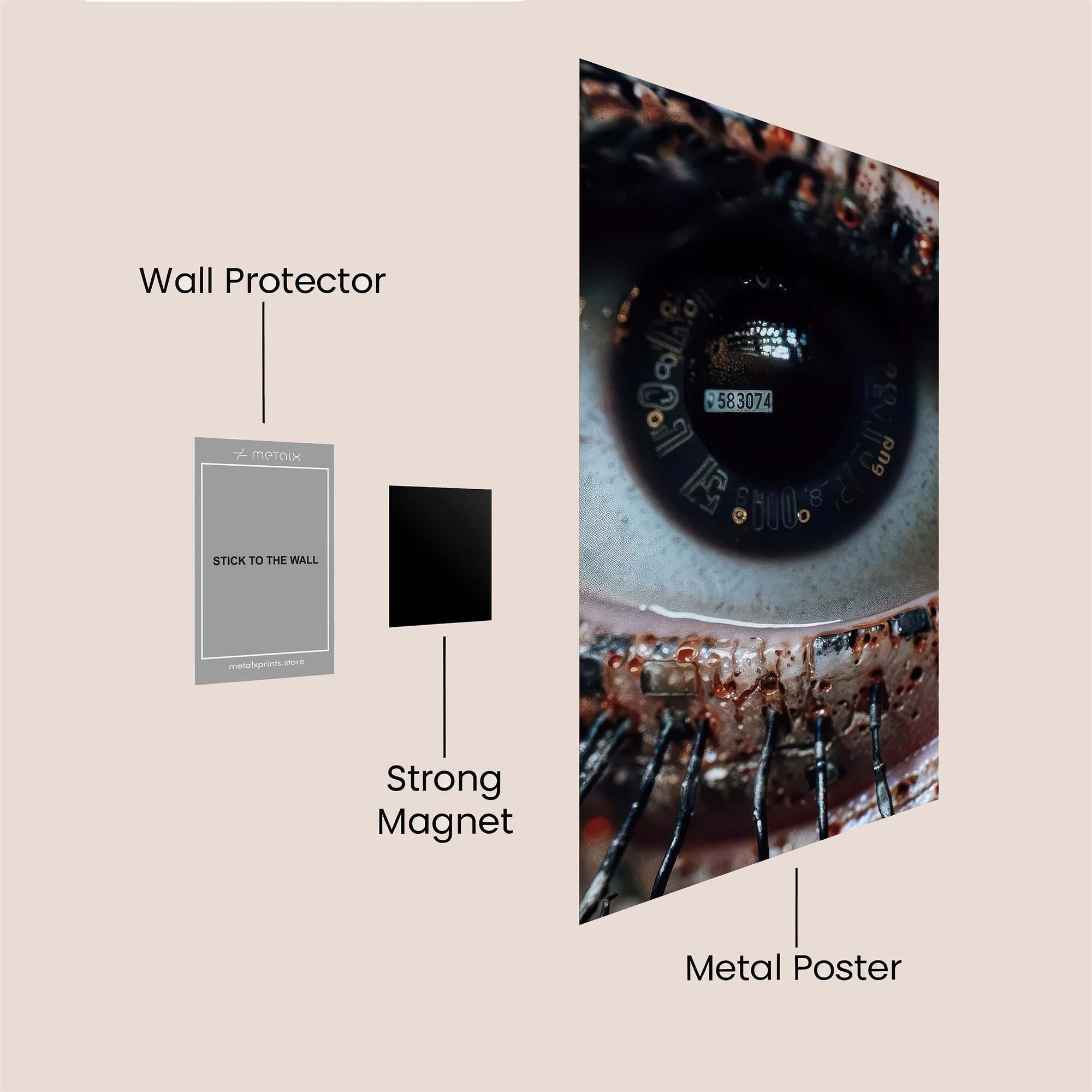 Cyber Eye Safe Wall Magnetic / M