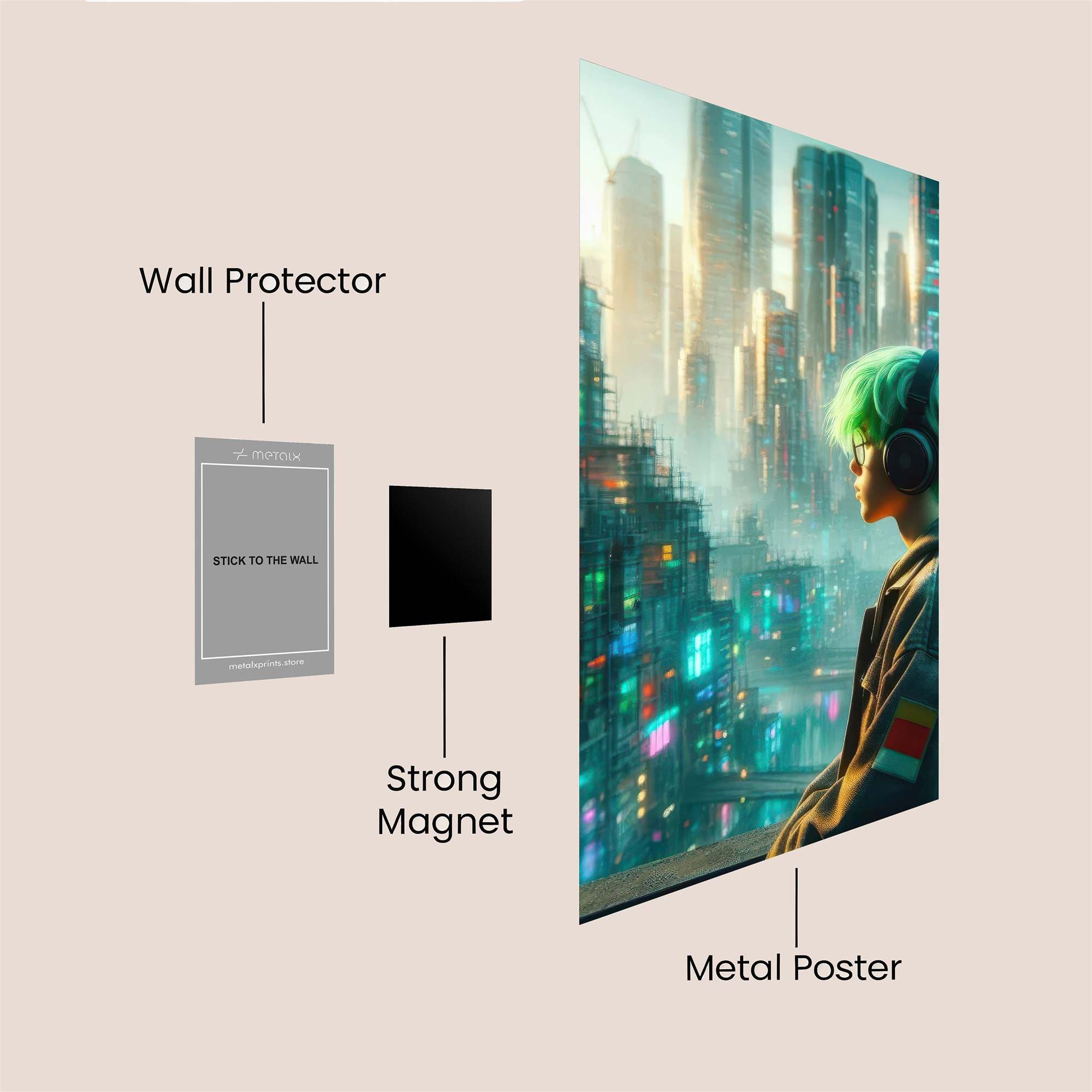 Neon Dreamer Safe Wall Magnetic / M