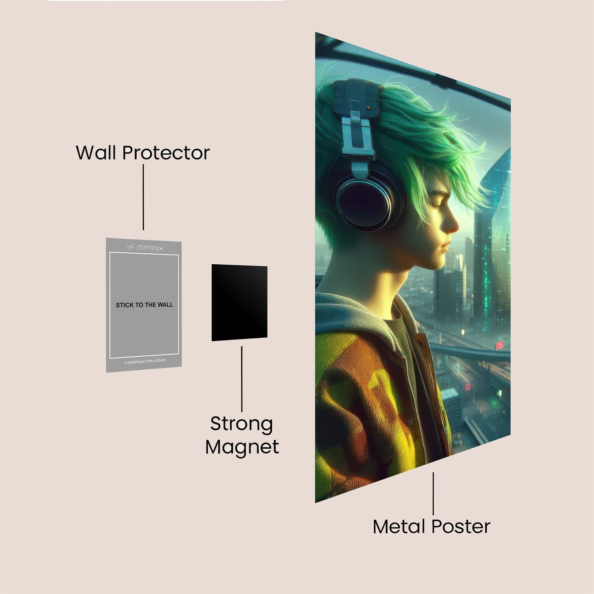 Neon Dreamer Safe Wall Magnetic / M