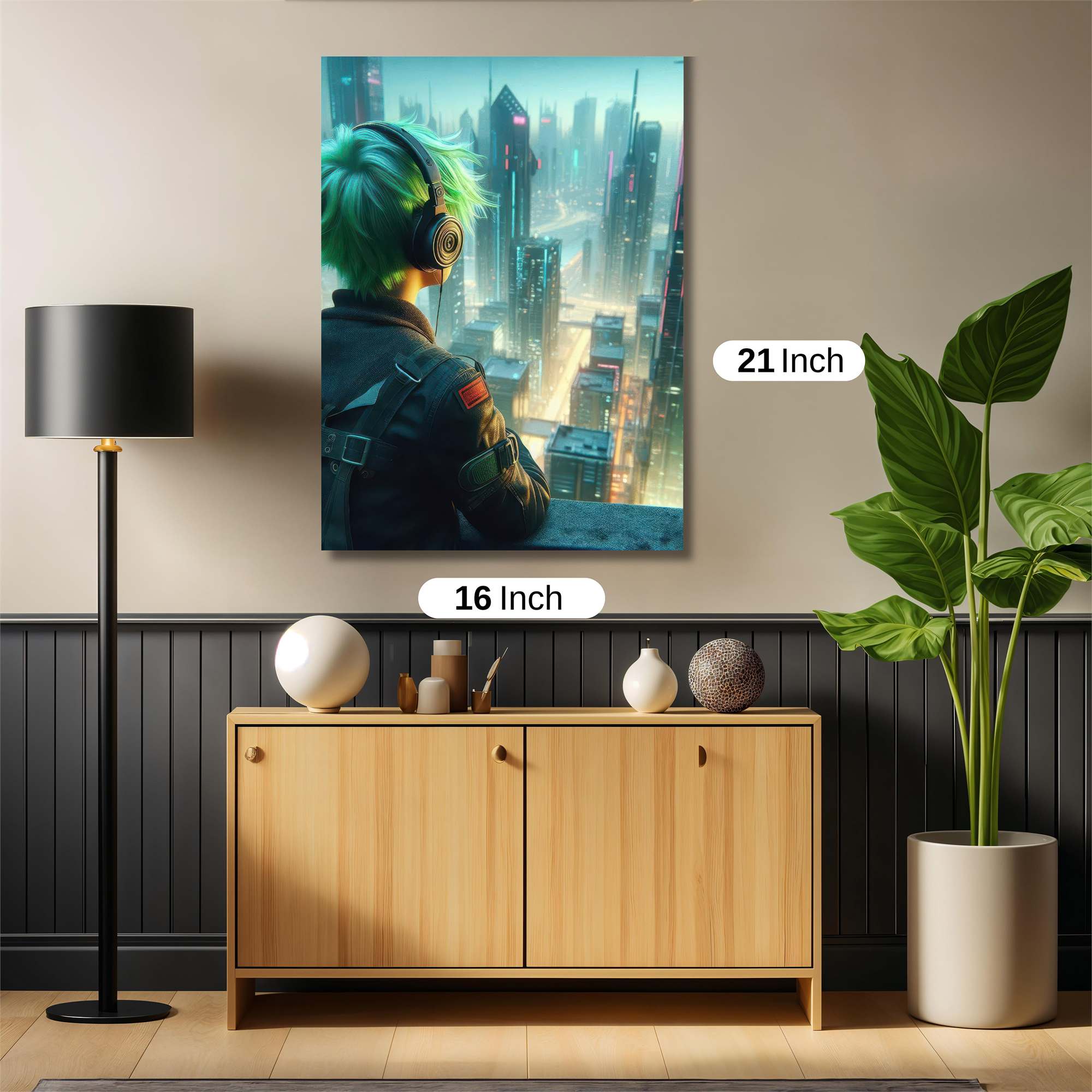 Neon Serenity Safe Wall Magnetic / M