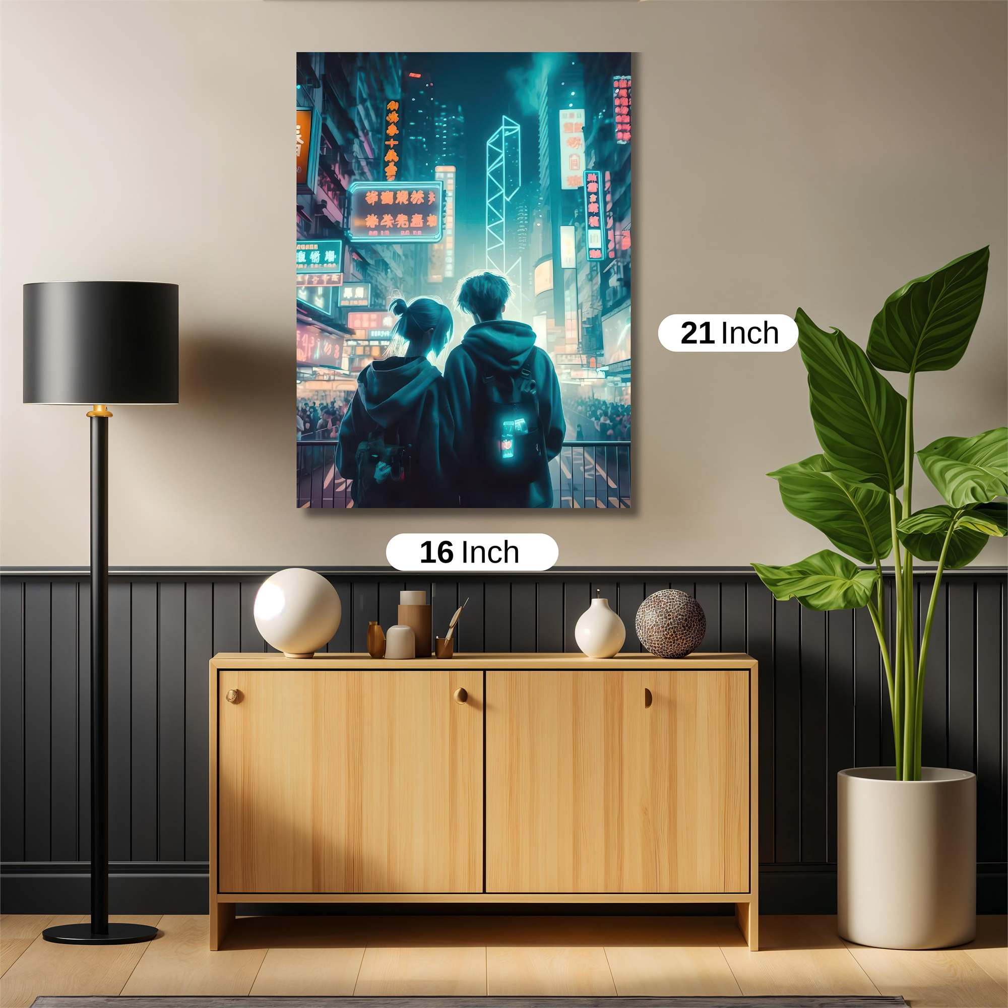 Neon Embrace Safe Wall Magnetic / M