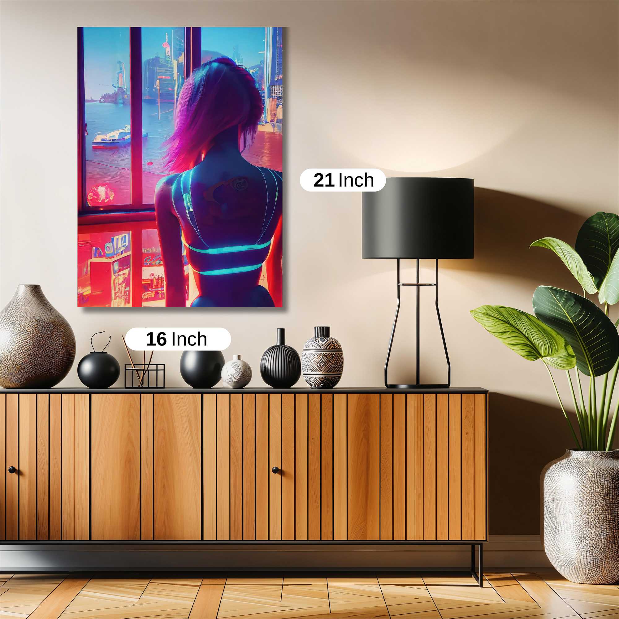 Neon Solitude Safe Wall Magnetic / M