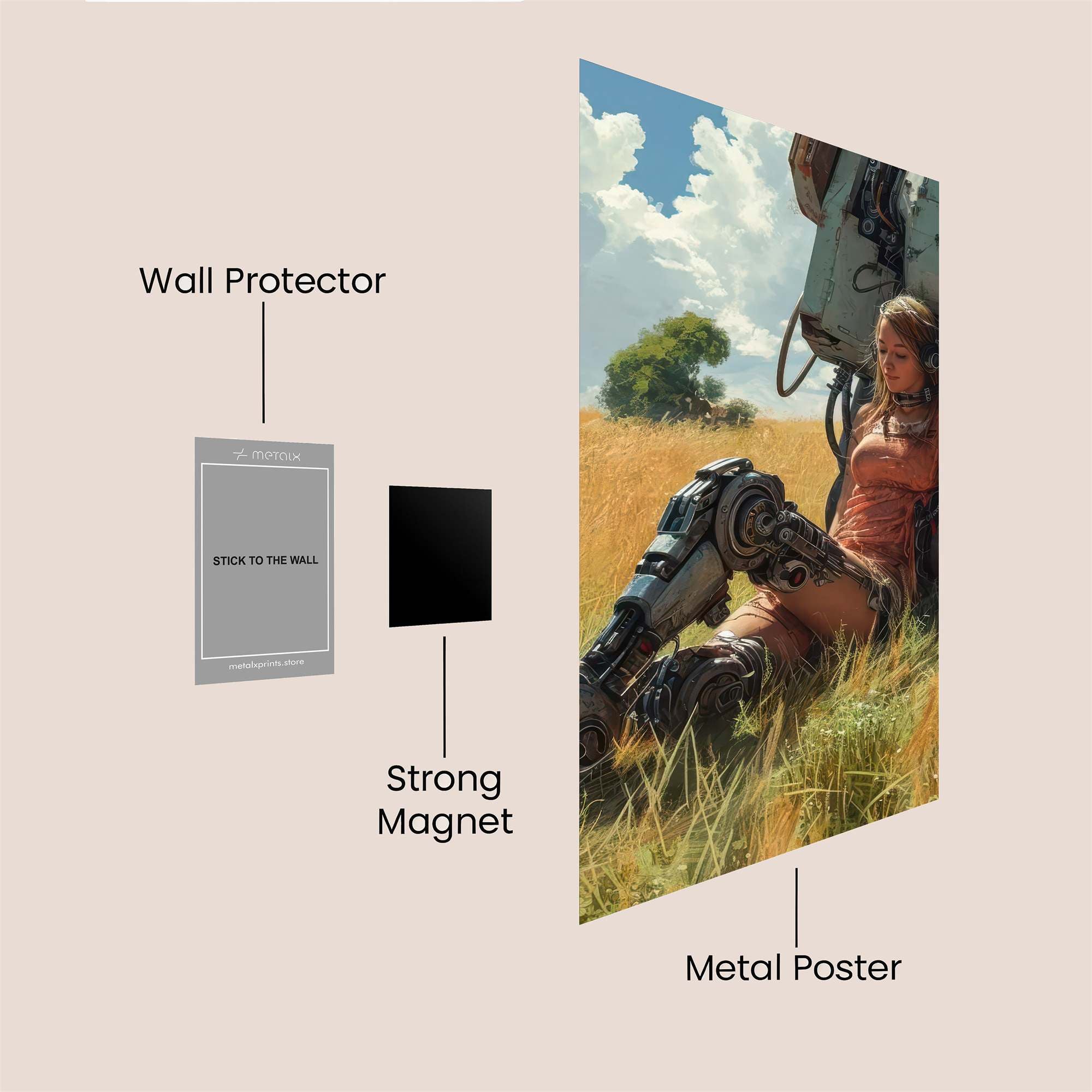 Cybernetic Serenity Safe Wall Magnetic / M