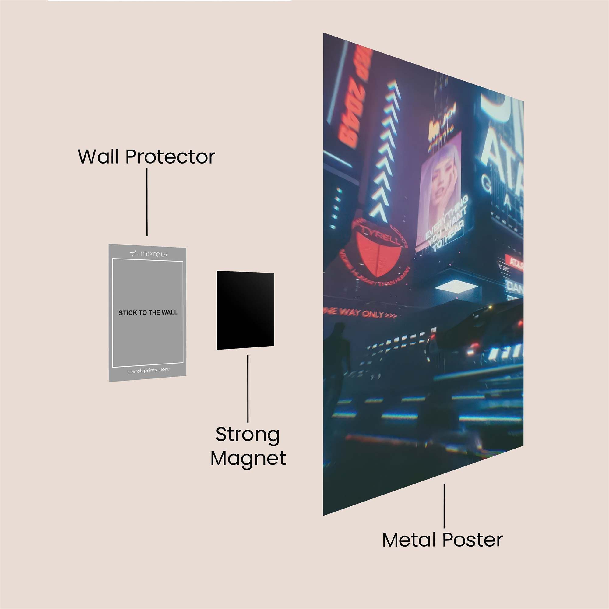 Atari Nostalgia Safe Wall Magnetic / M