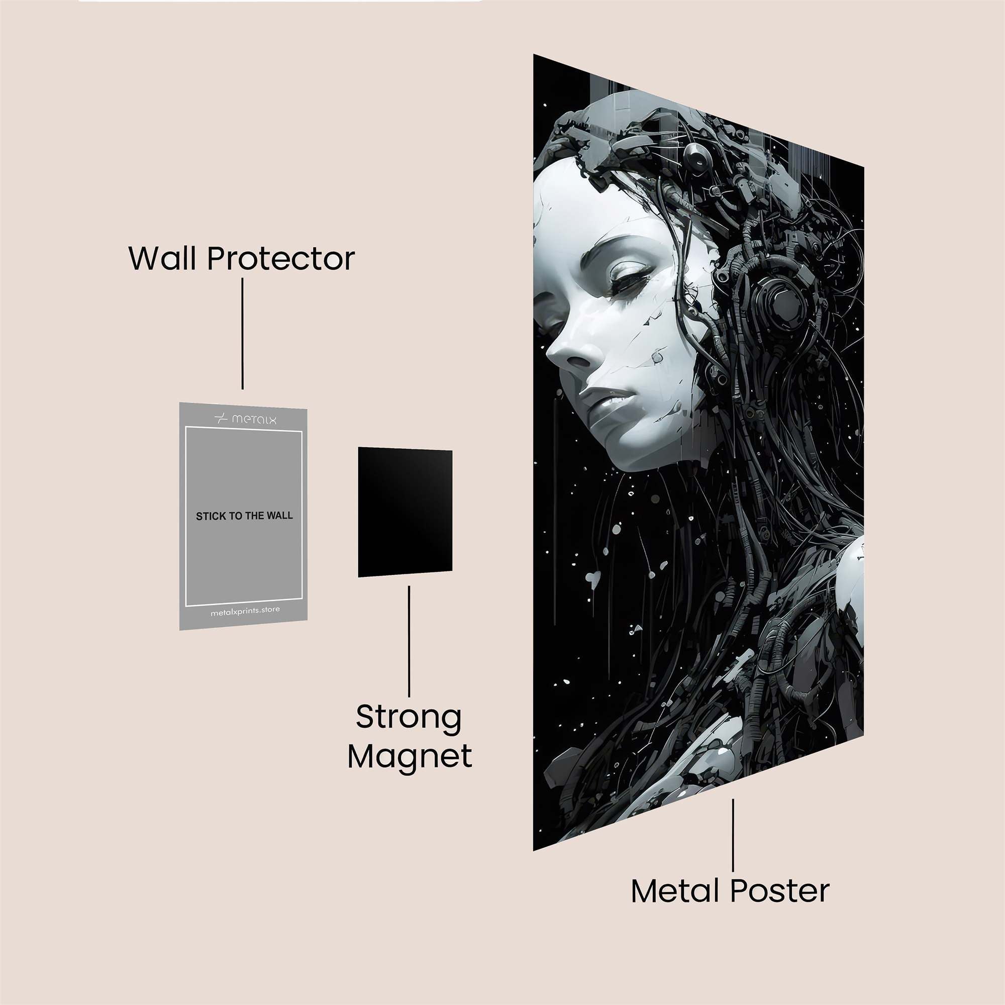 Cyber Elegance Safe Wall Magnetic / M