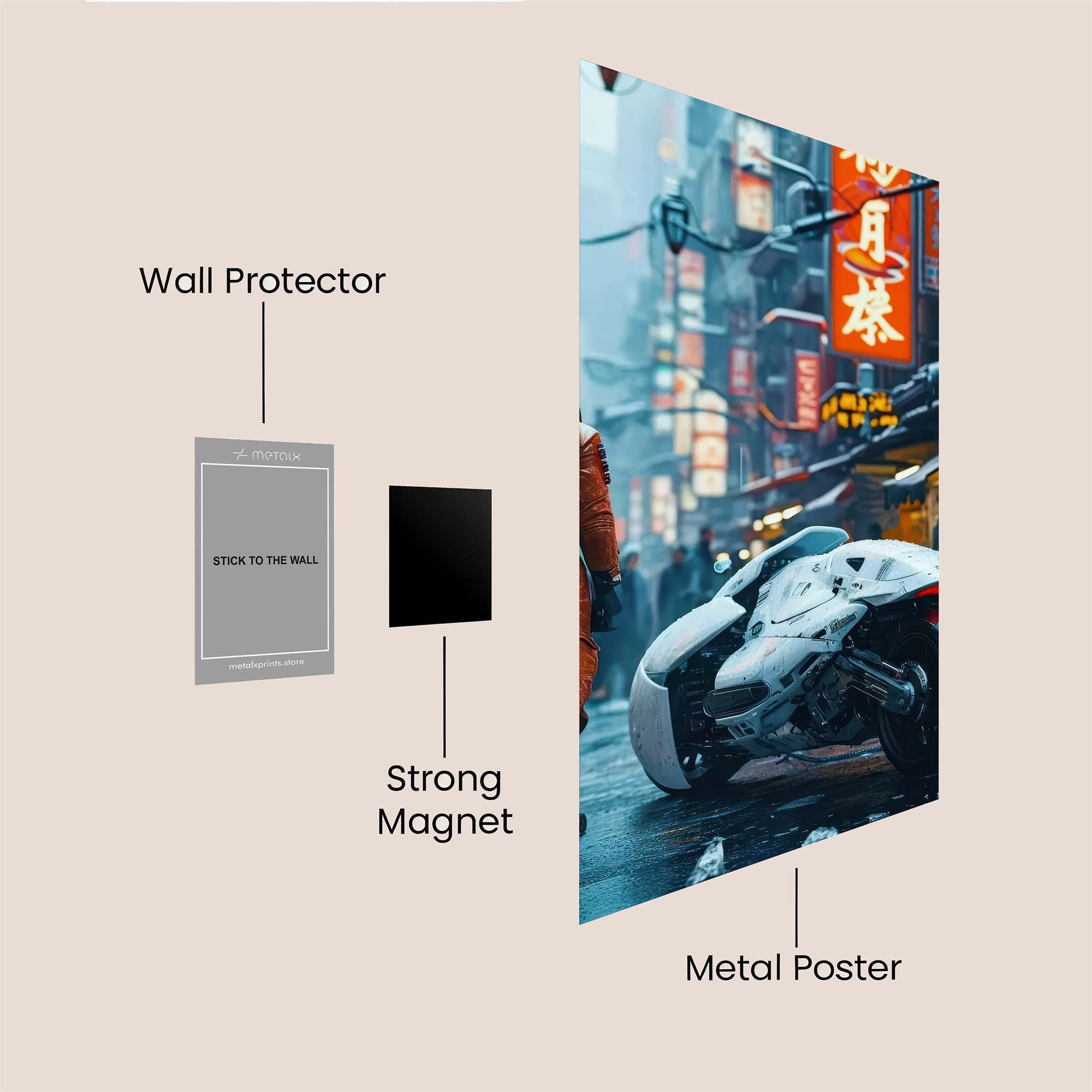 Cyberpunk Solitude Safe Wall Magnetic / M