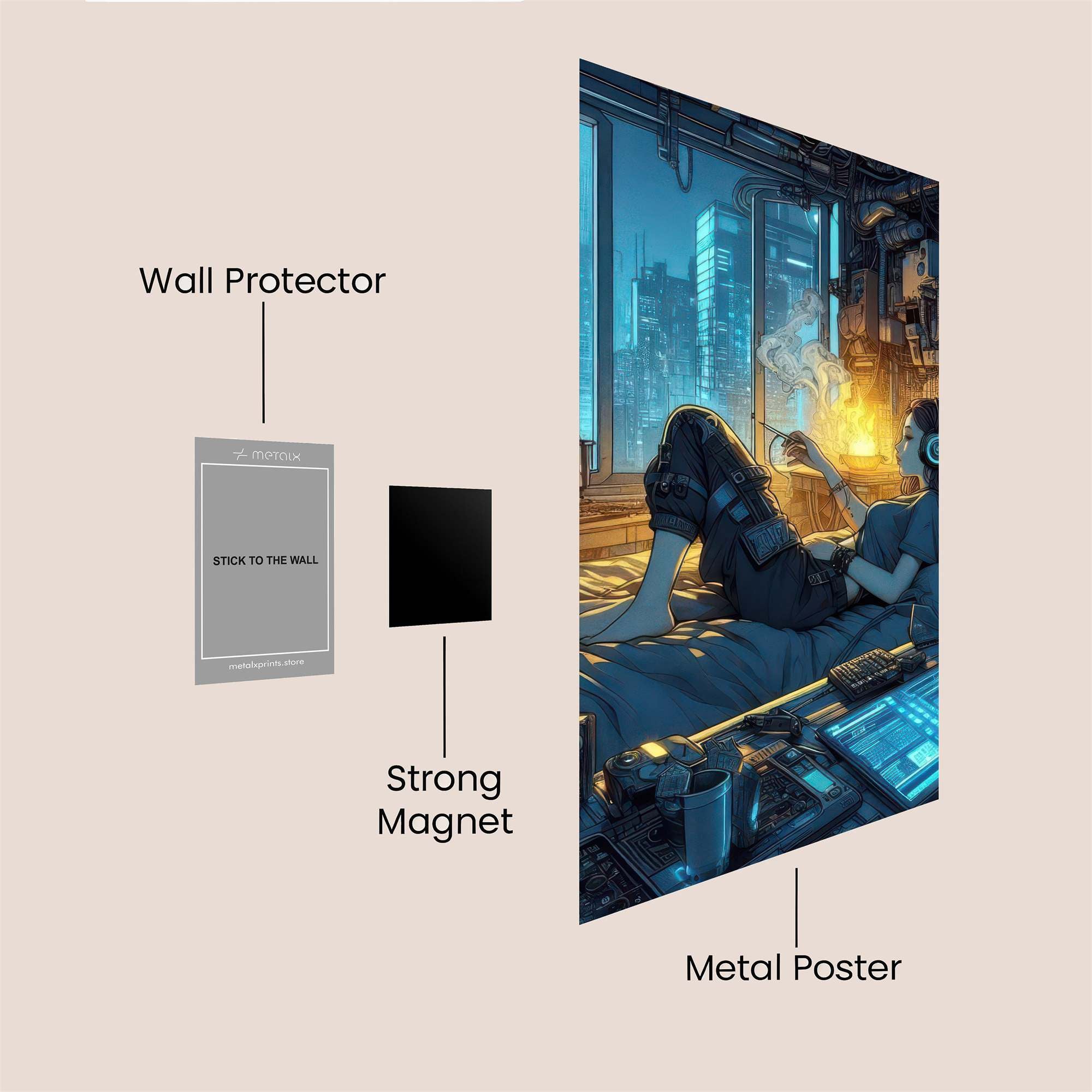 Cyberpunk Serenity Safe Wall Magnetic / M