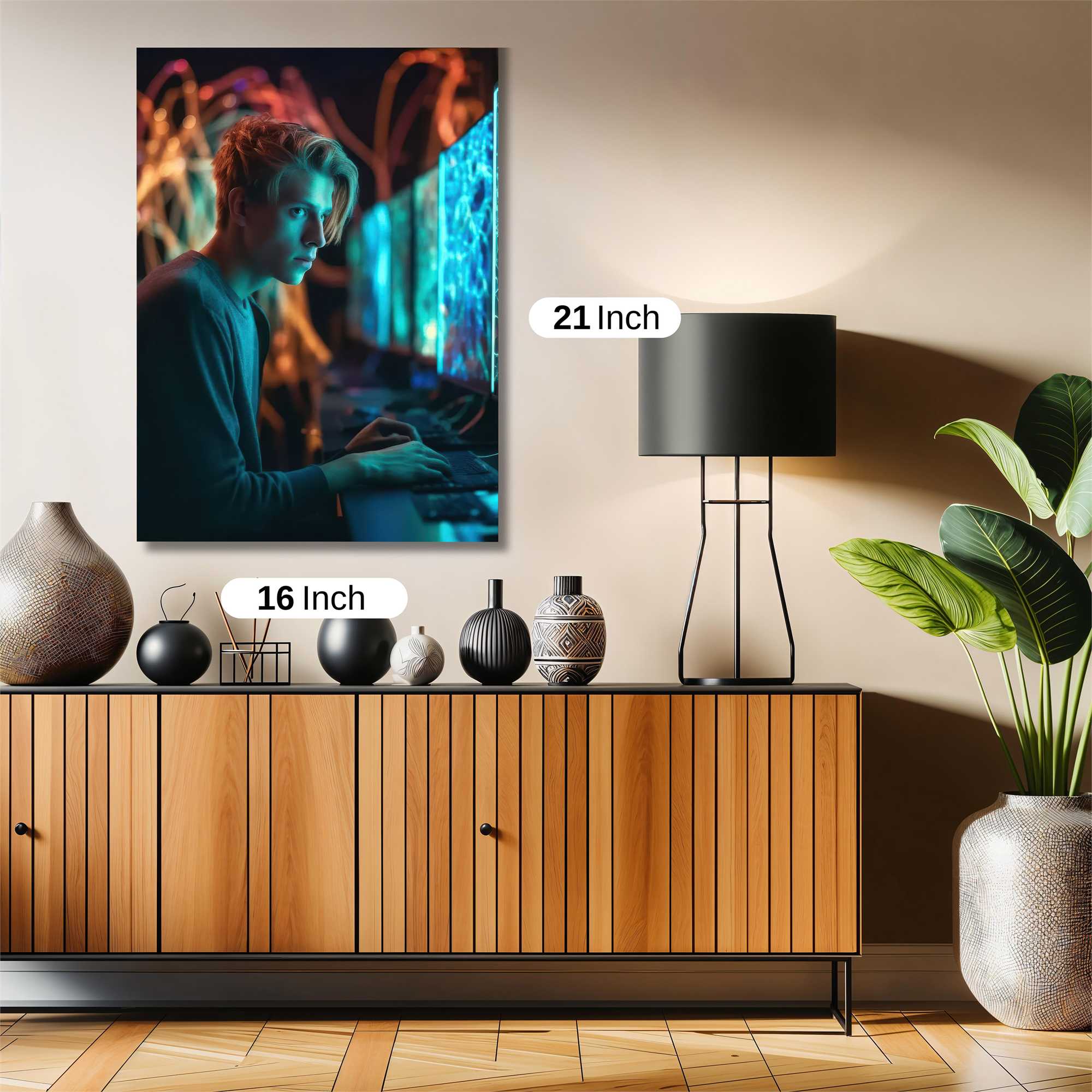 Neon Hacker Safe Wall Magnetic / M