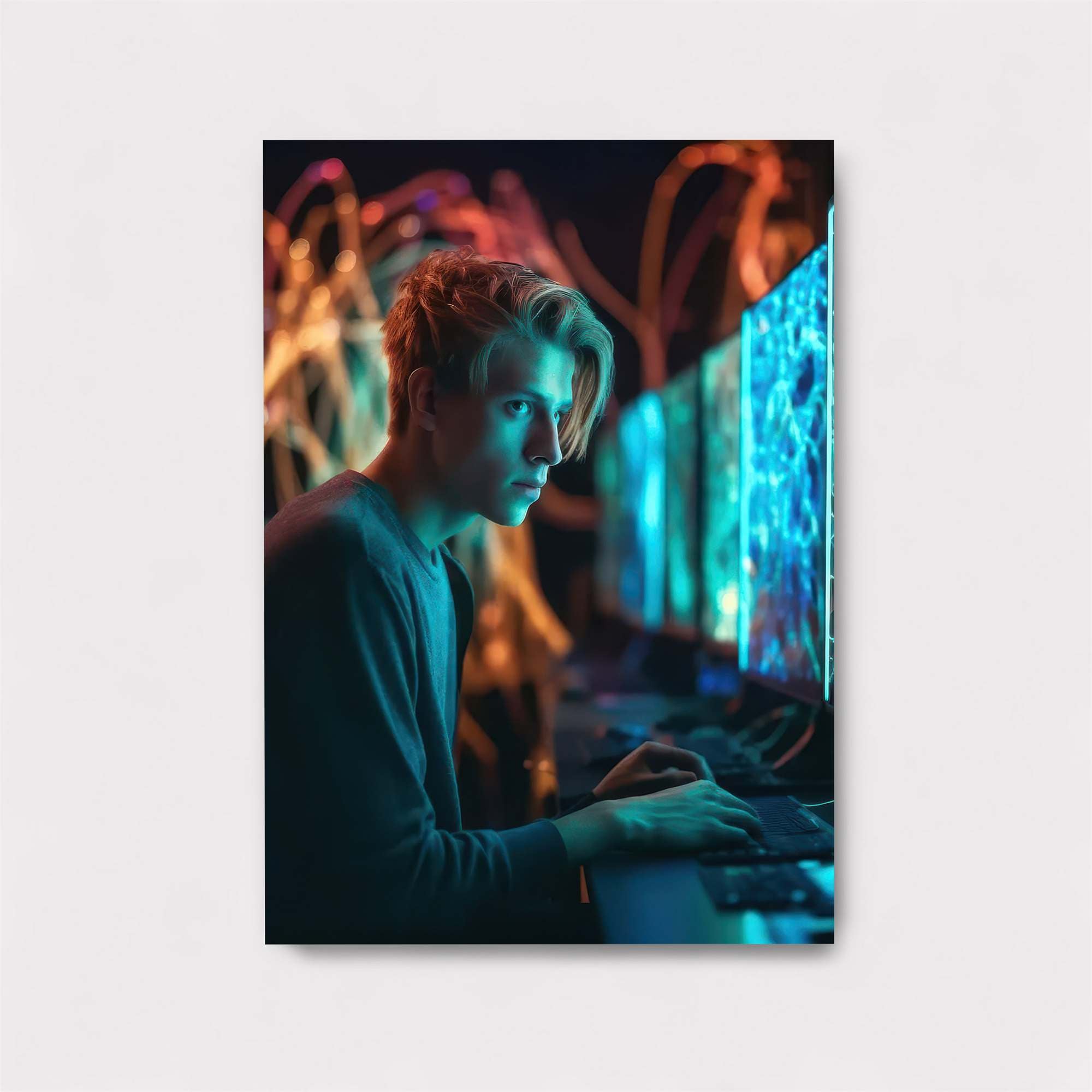 Neon Hacker Safe Wall Magnetic / M