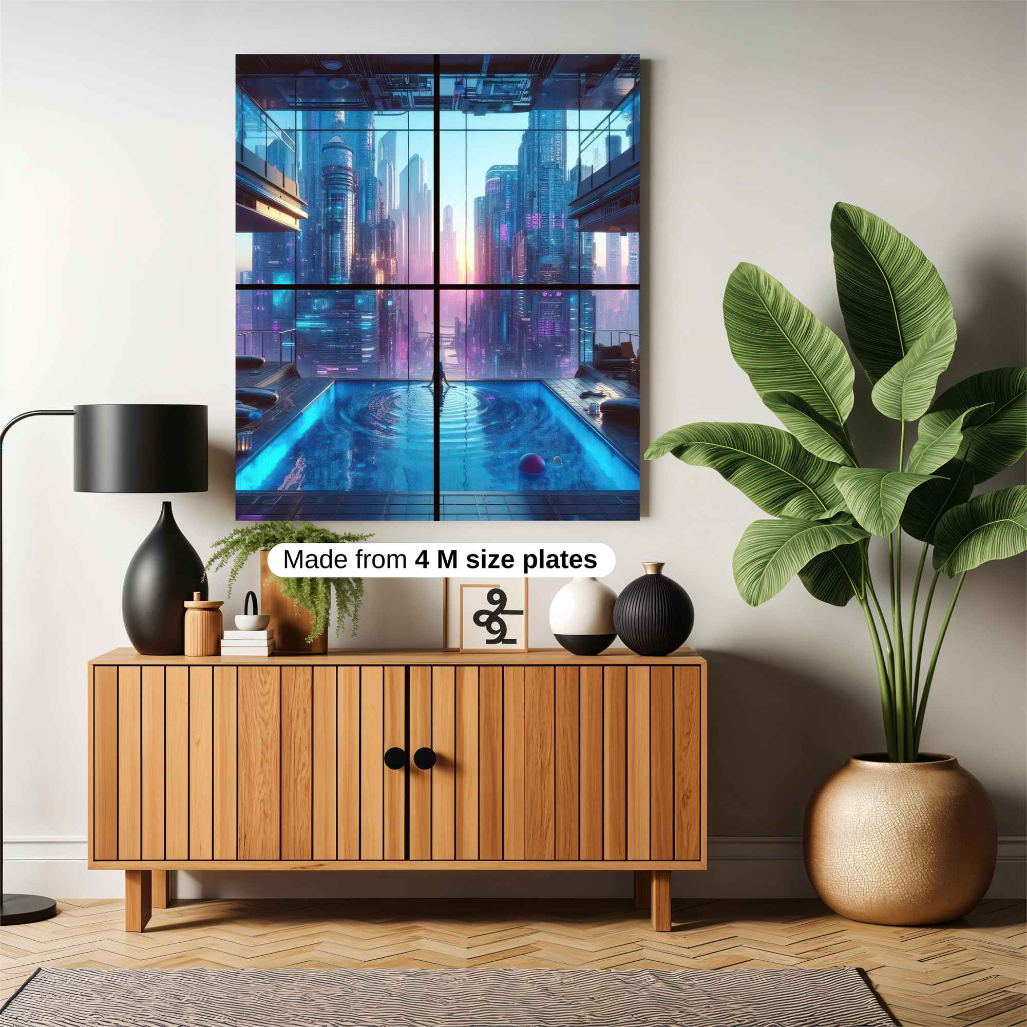 Neon Serenity Safe Wall Magnetic / M