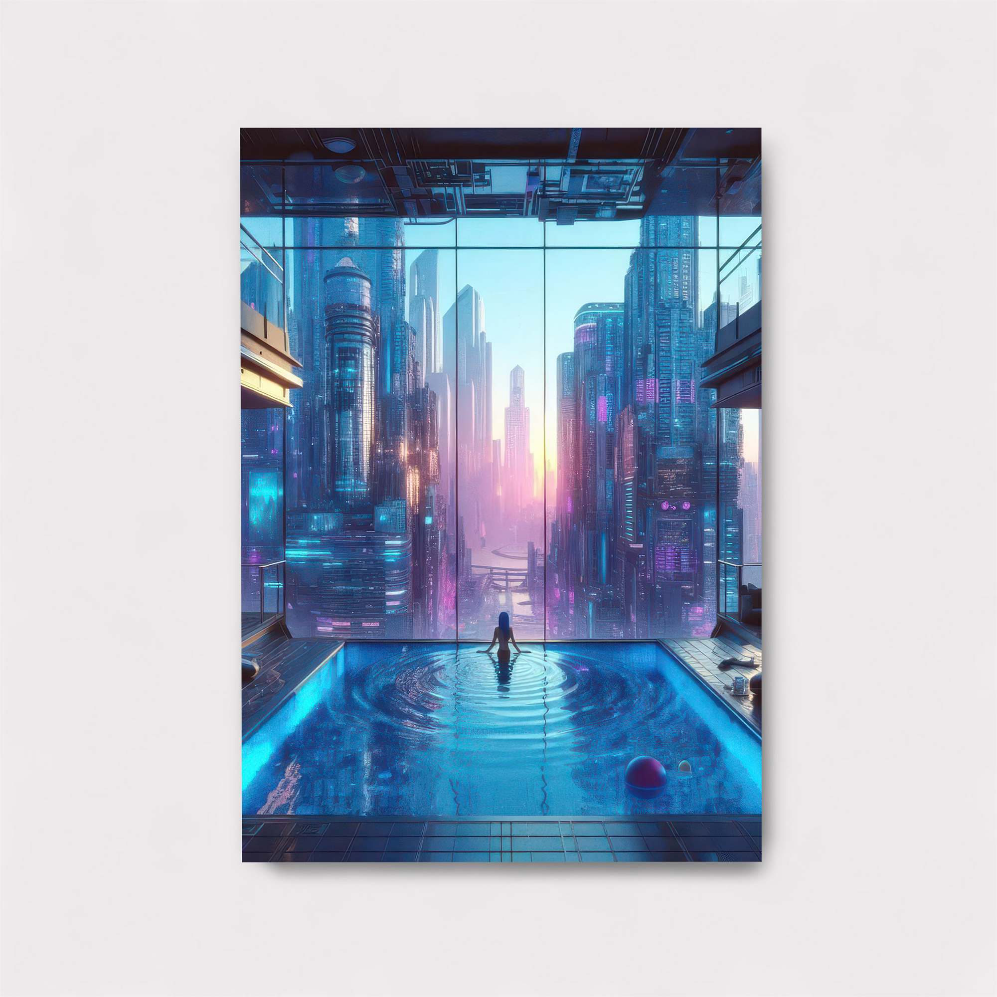 Neon Serenity Safe Wall Magnetic / M