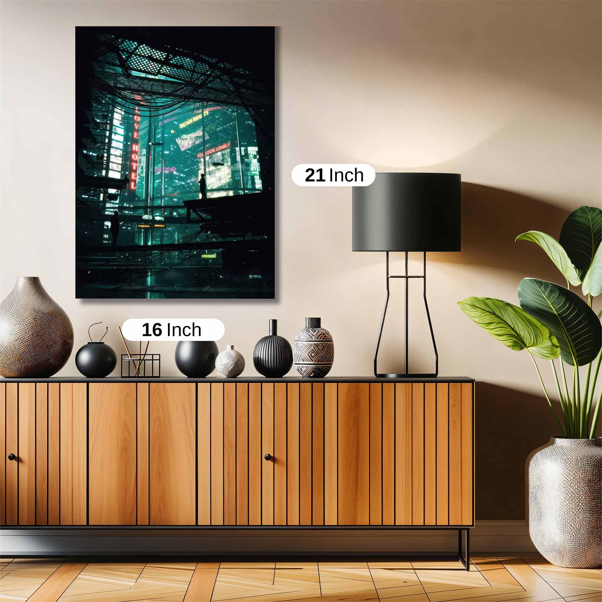 Neon Solitude Safe Wall Magnetic / M