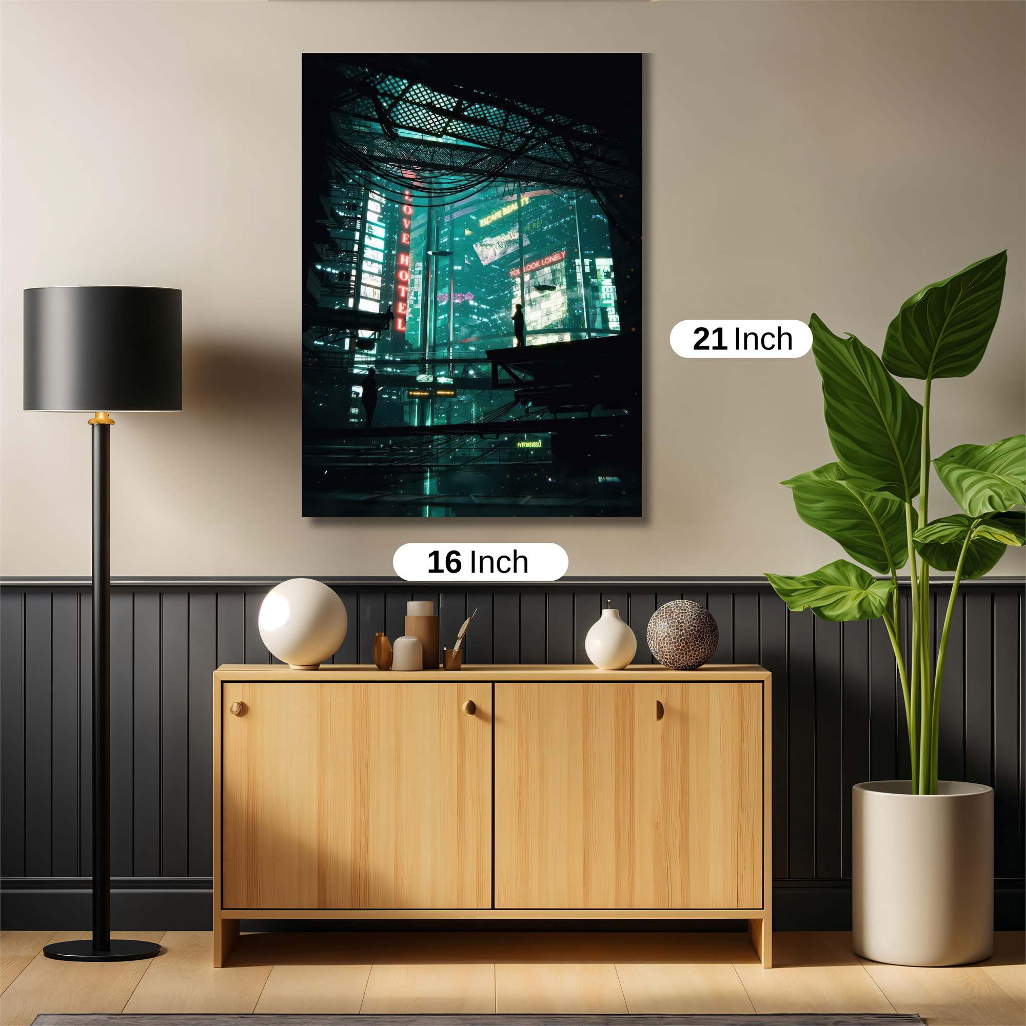 Neon Solitude Safe Wall Magnetic / M