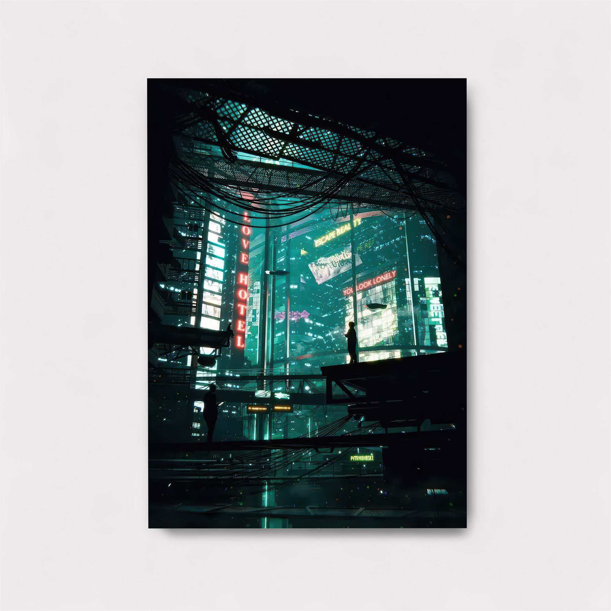 Neon Solitude Safe Wall Magnetic / M