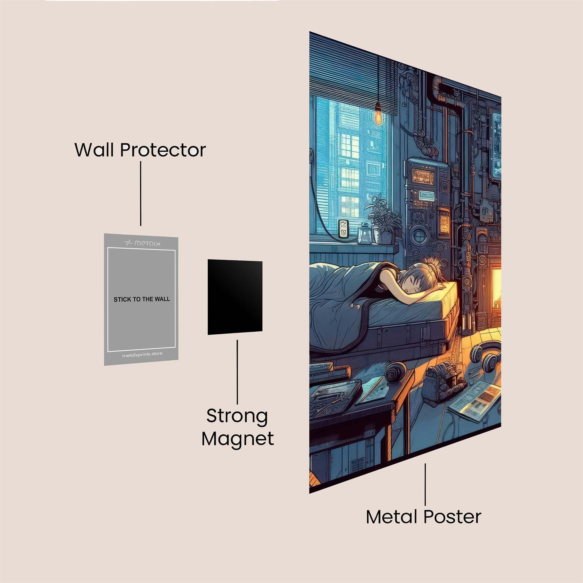 Cyber Cozy Safe Wall Magnetic / M