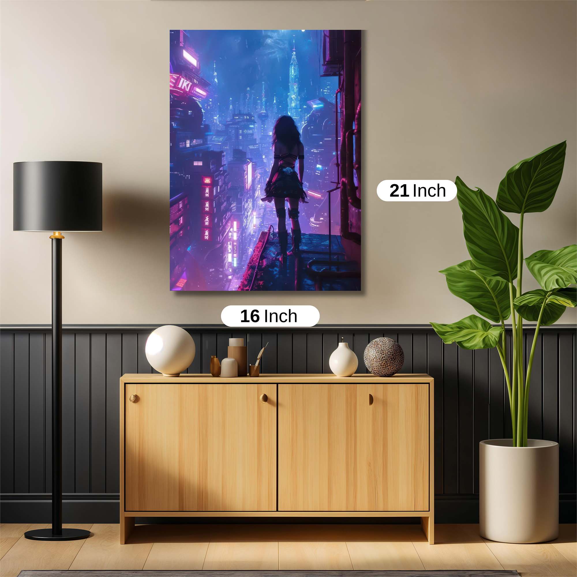 Cyberpunk Solitude Safe Wall Magnetic / M