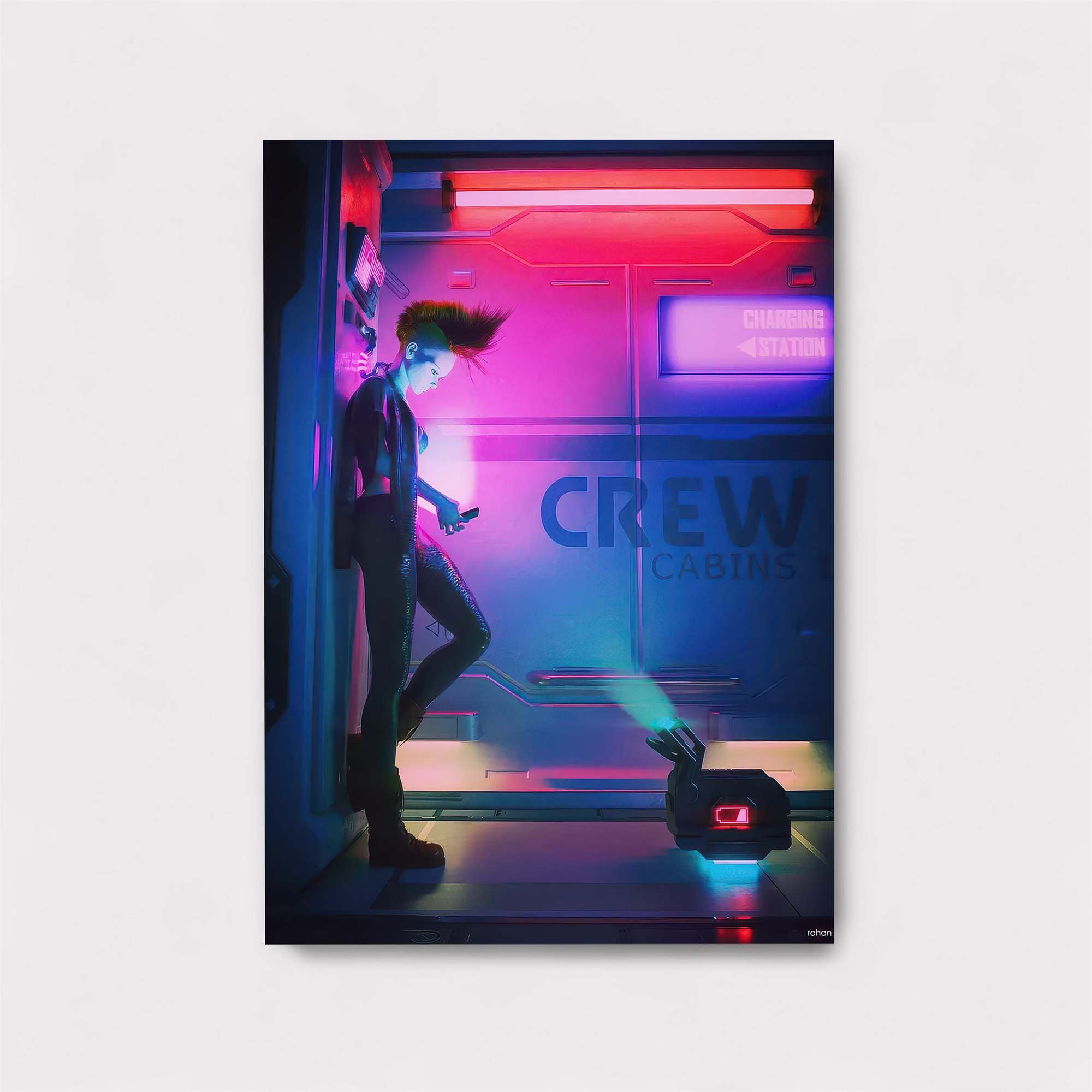 Neon Solitude Safe Wall Magnetic / M