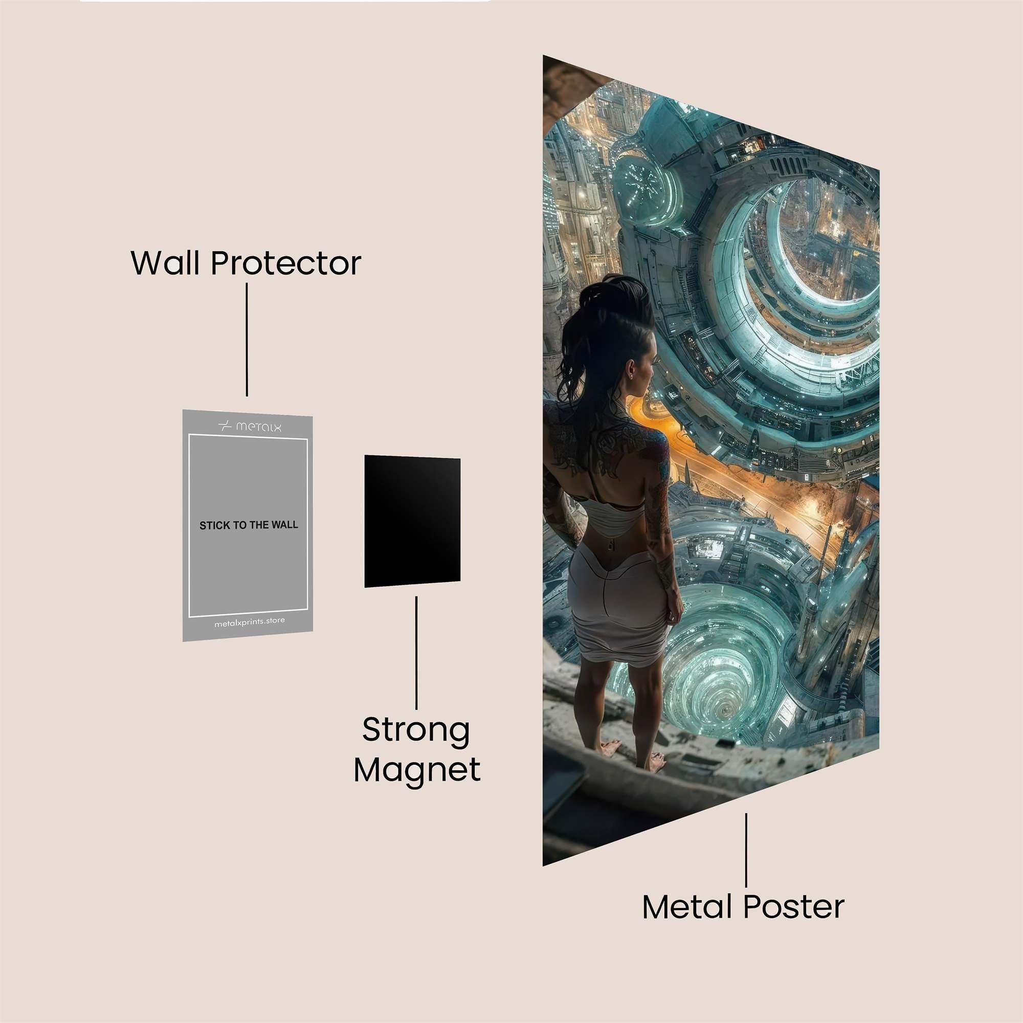 Neon Abyss Safe Wall Magnetic / M