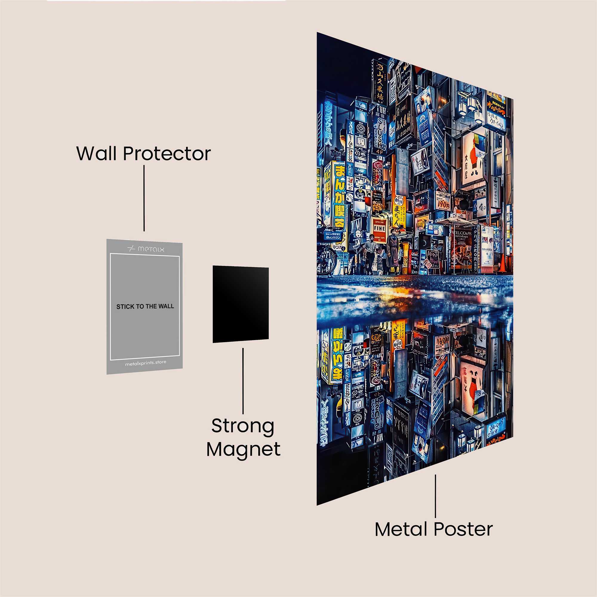 Tokyo Dreamscape Safe Wall Magnetic / M