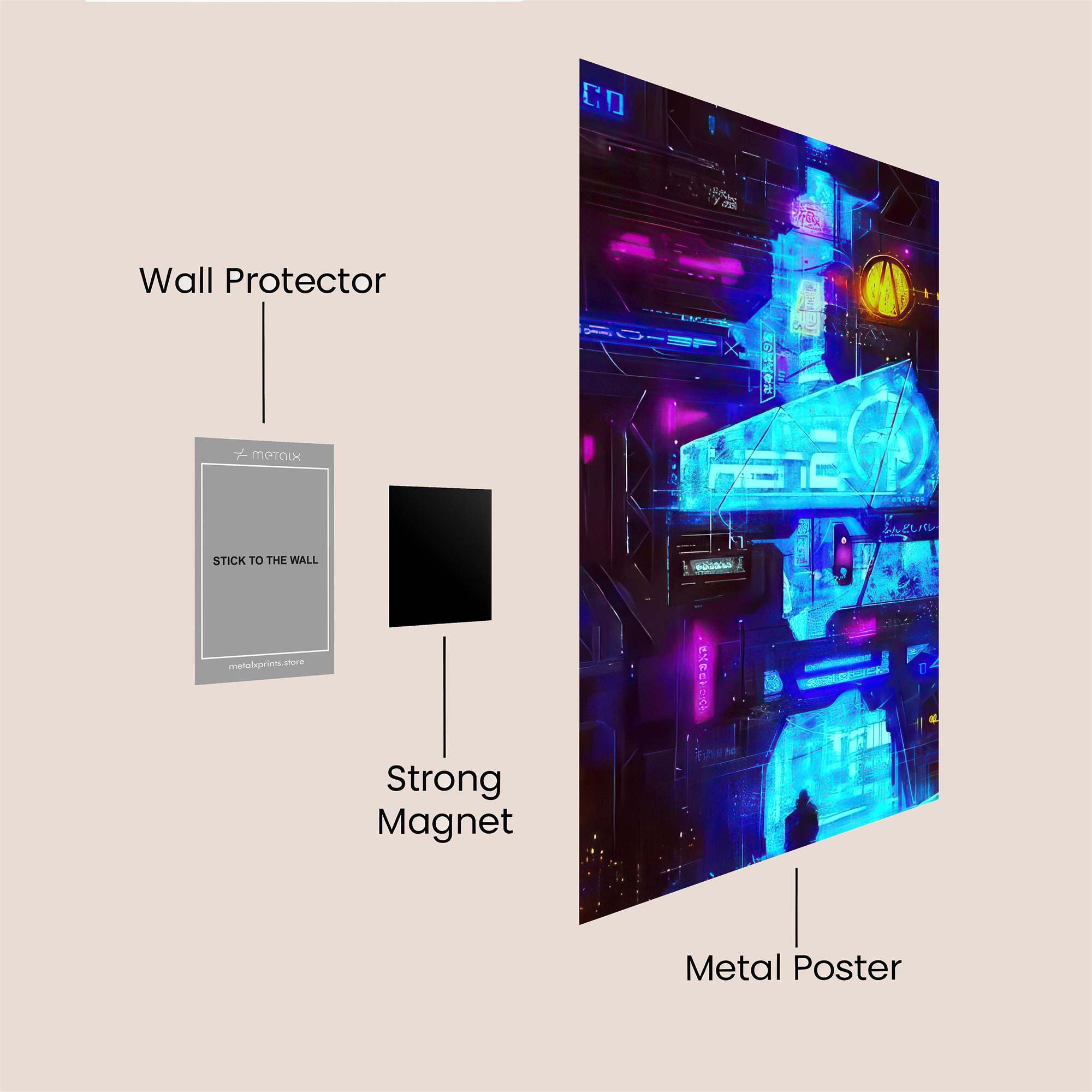 Neon Dream Safe Wall Magnetic / M
