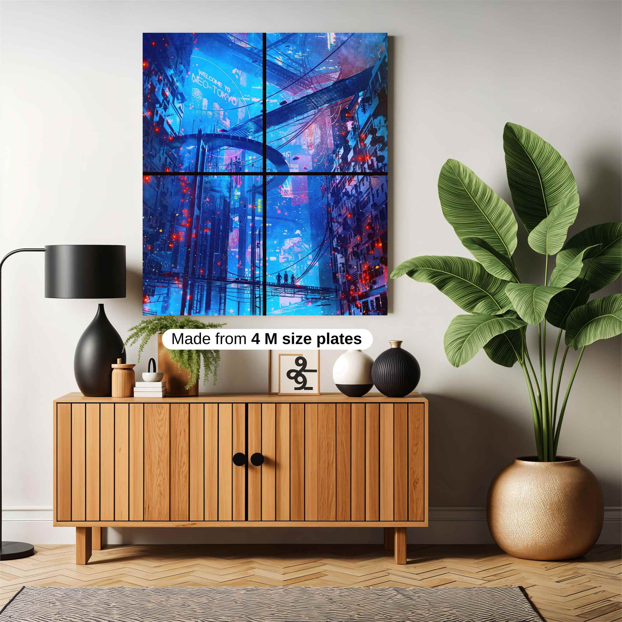 Neon Dreamscape Safe Wall Magnetic / M