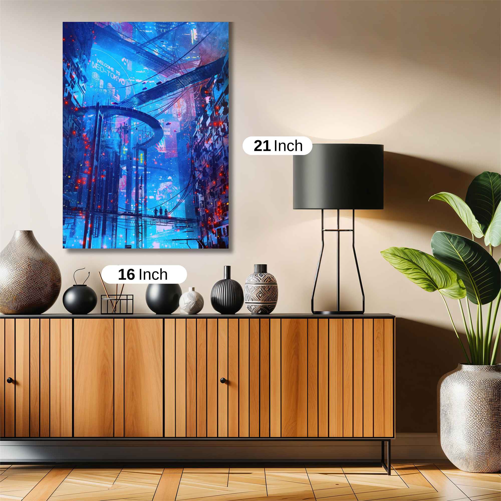 Neon Dreamscape Safe Wall Magnetic / M