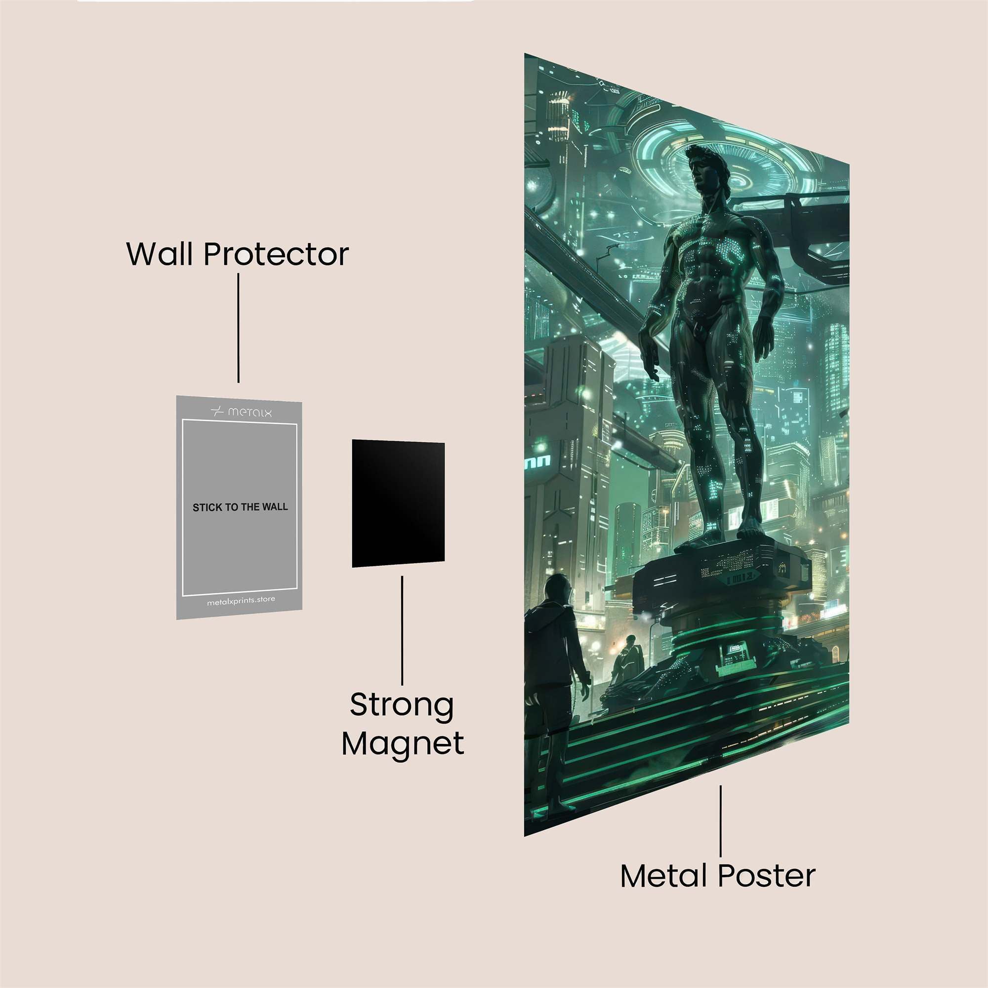 David Cyberpunk Safe Wall Magnetic / M