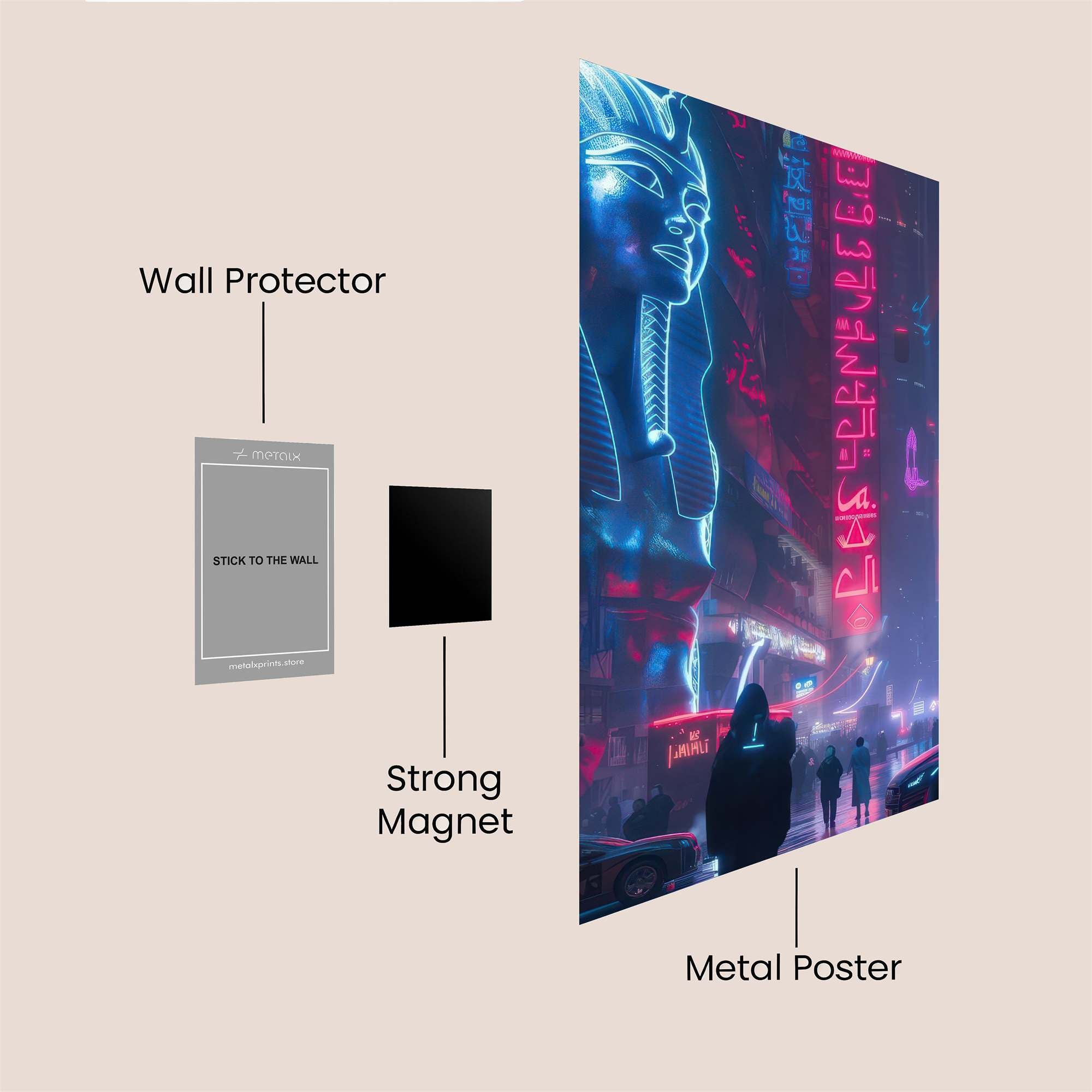 Sphinx Neon Safe Wall Magnetic / M