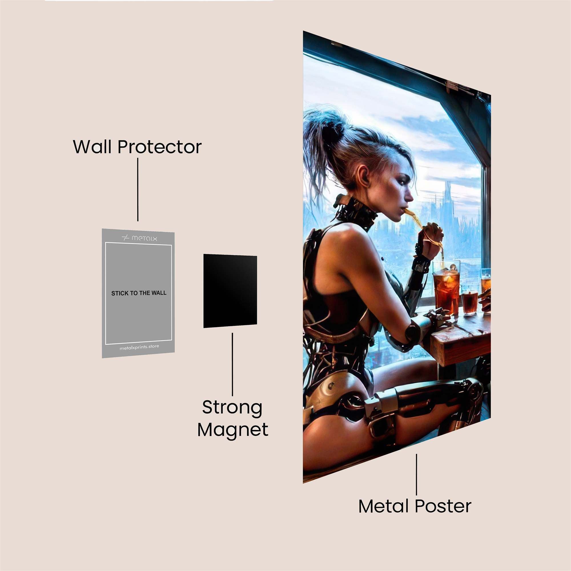 City Dreamscape Safe Wall Magnetic / M