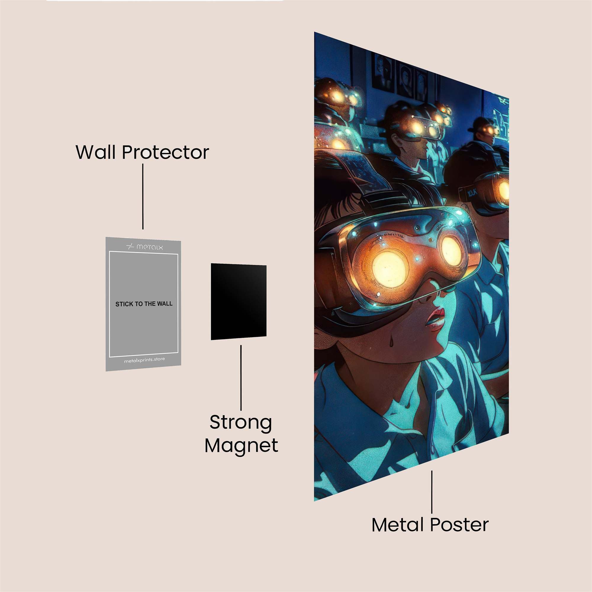 Vision Quest Safe Wall Magnetic / M