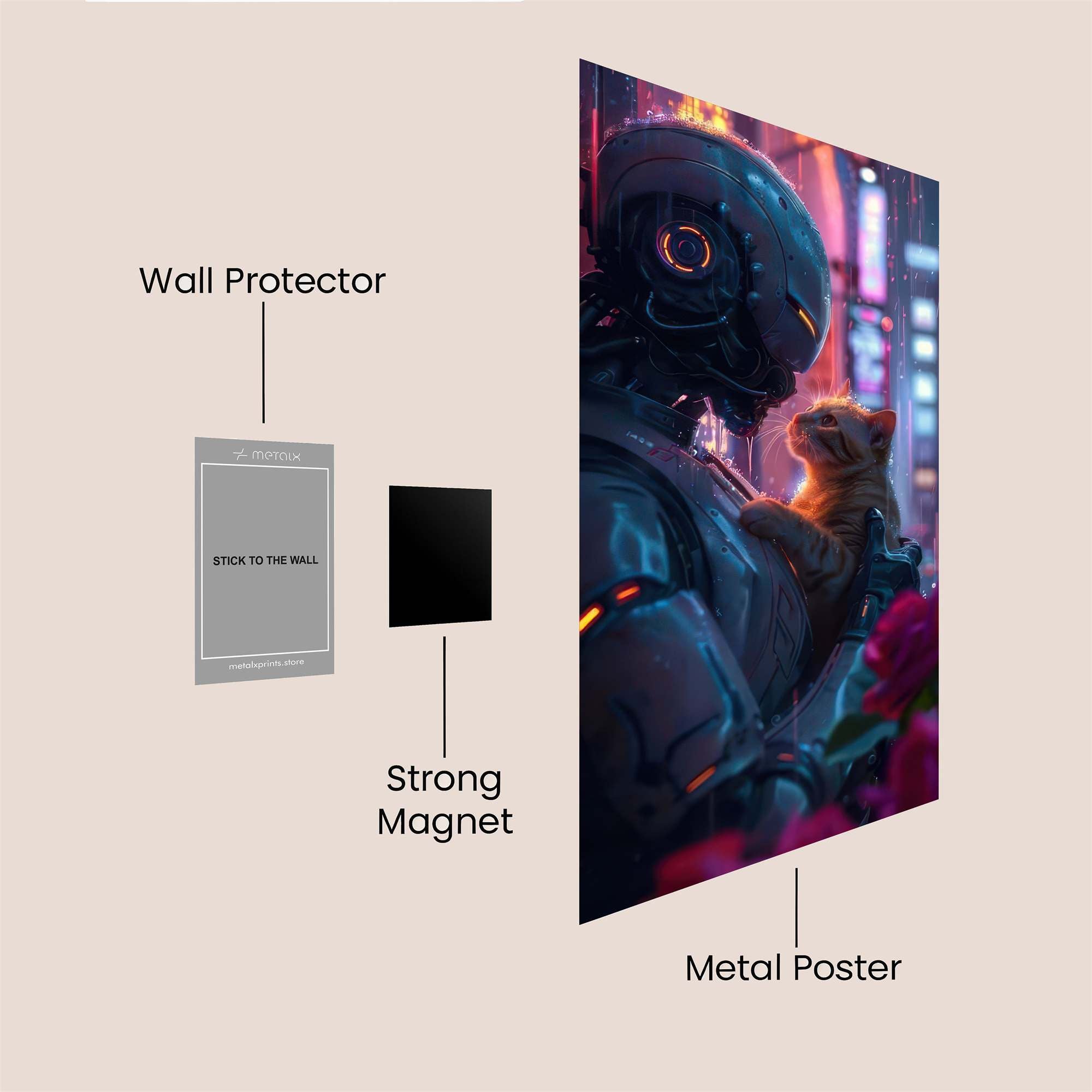 Robot Serenity Safe Wall Magnetic / M