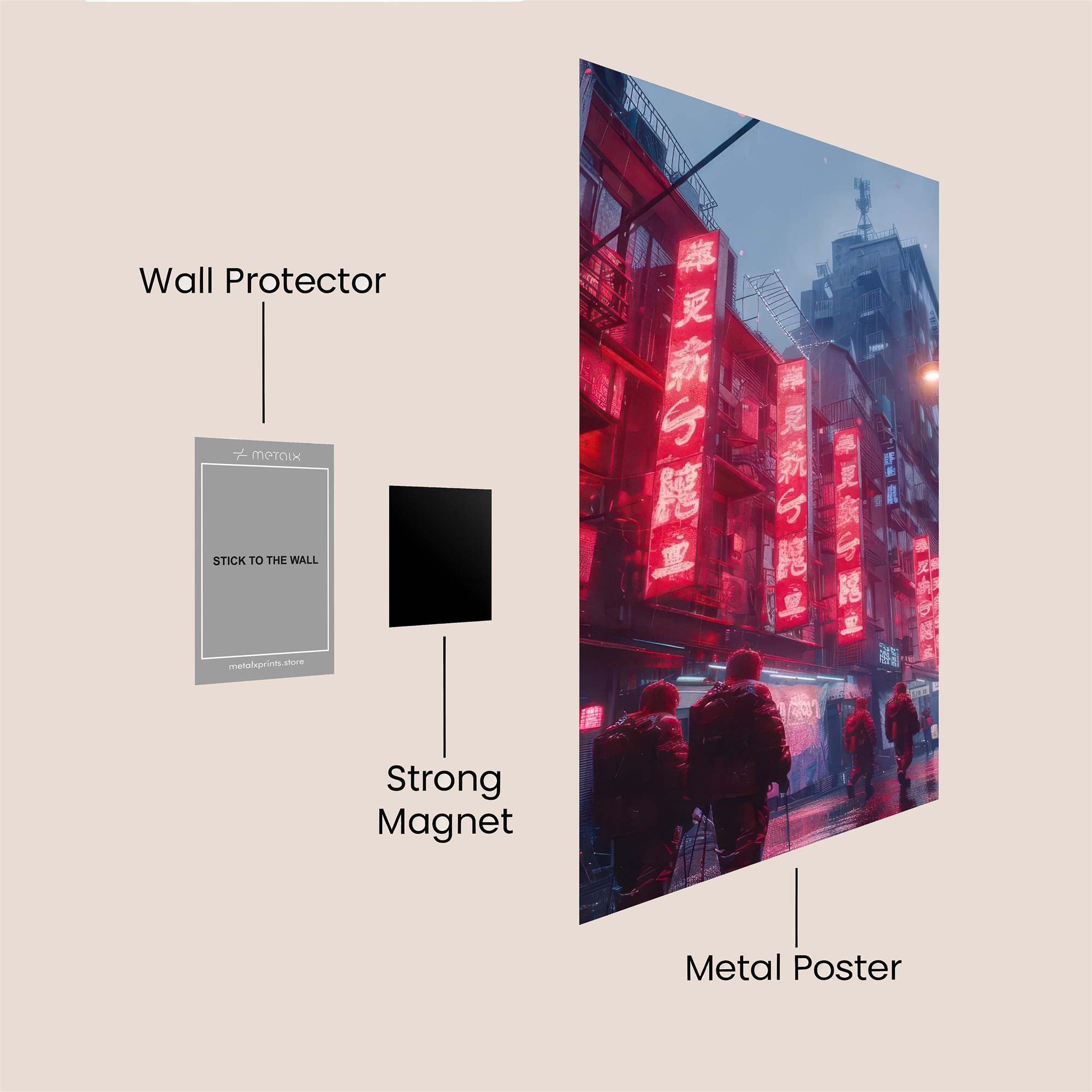 Neon Dreams Safe Wall Magnetic / M