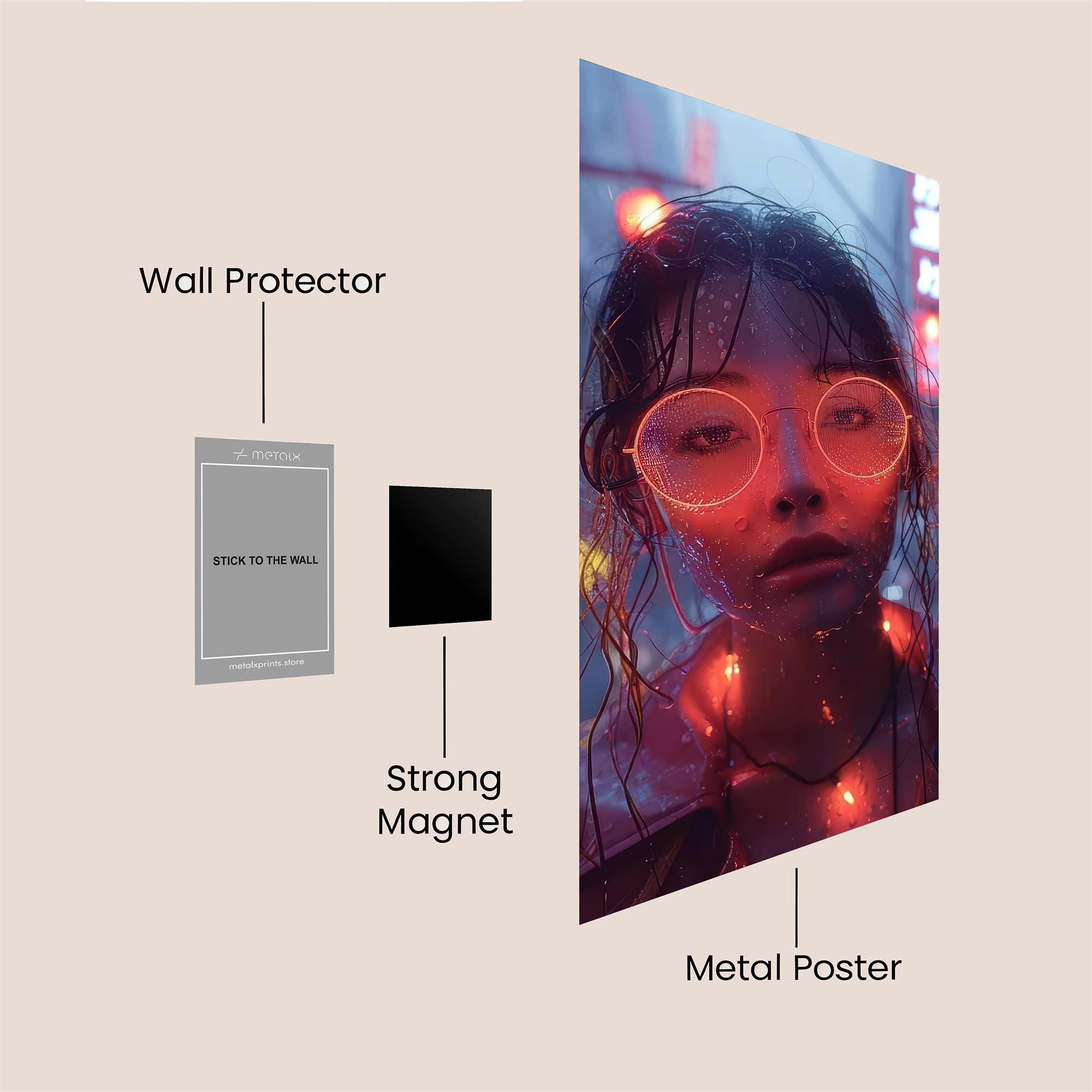 Neon Melancholy Safe Wall Magnetic / M