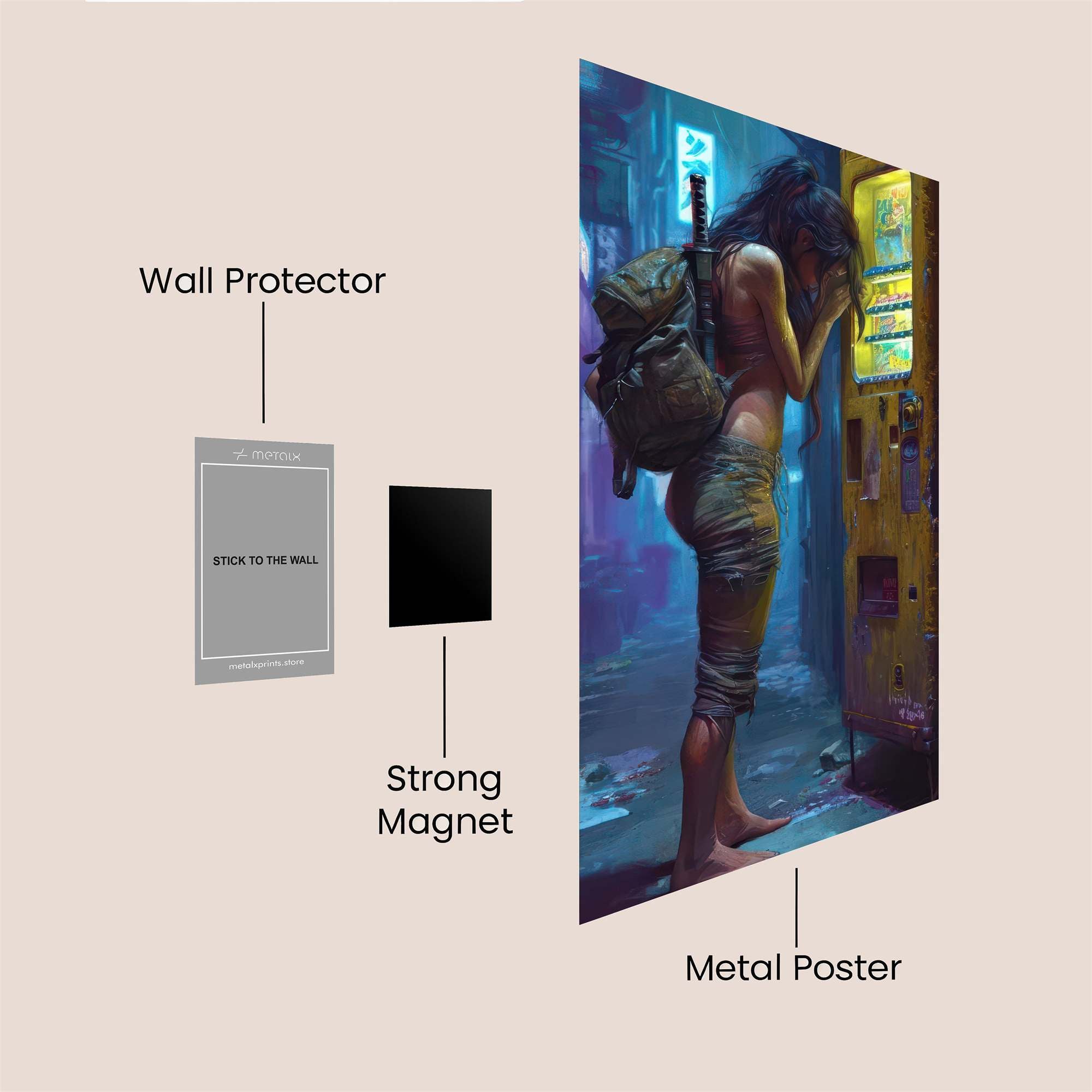 Cyber Despair Safe Wall Magnetic / M