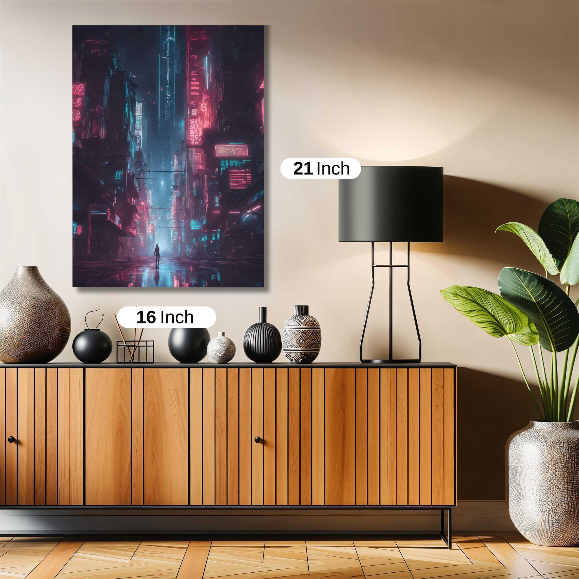 Neon Solitude Safe Wall Magnetic / M