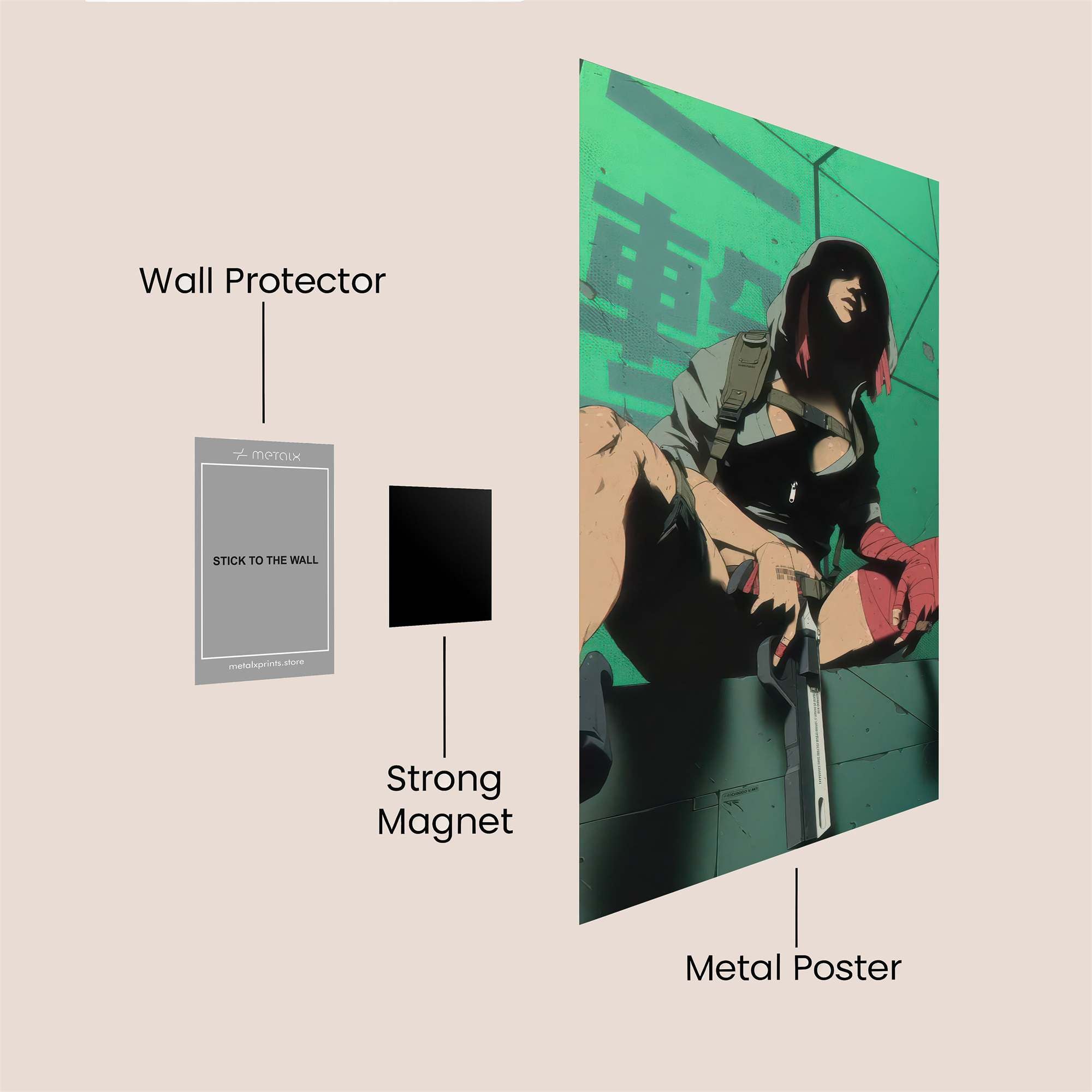 Motoko Defiant Safe Wall Magnetic / M