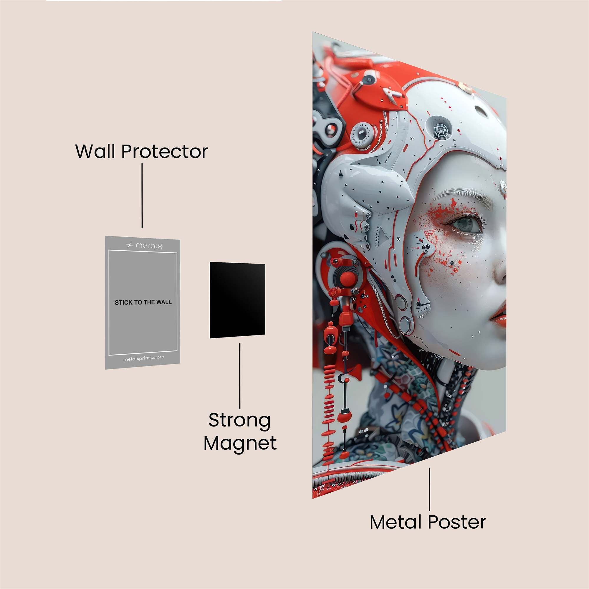 Cyber Geisha Safe Wall Magnetic / M