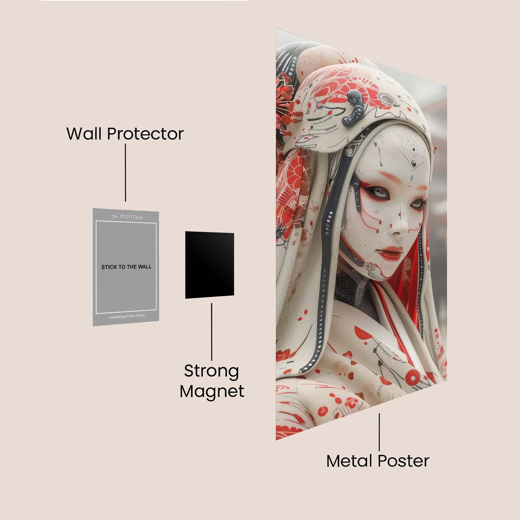 Geisha Enigma Safe Wall Magnetic / M