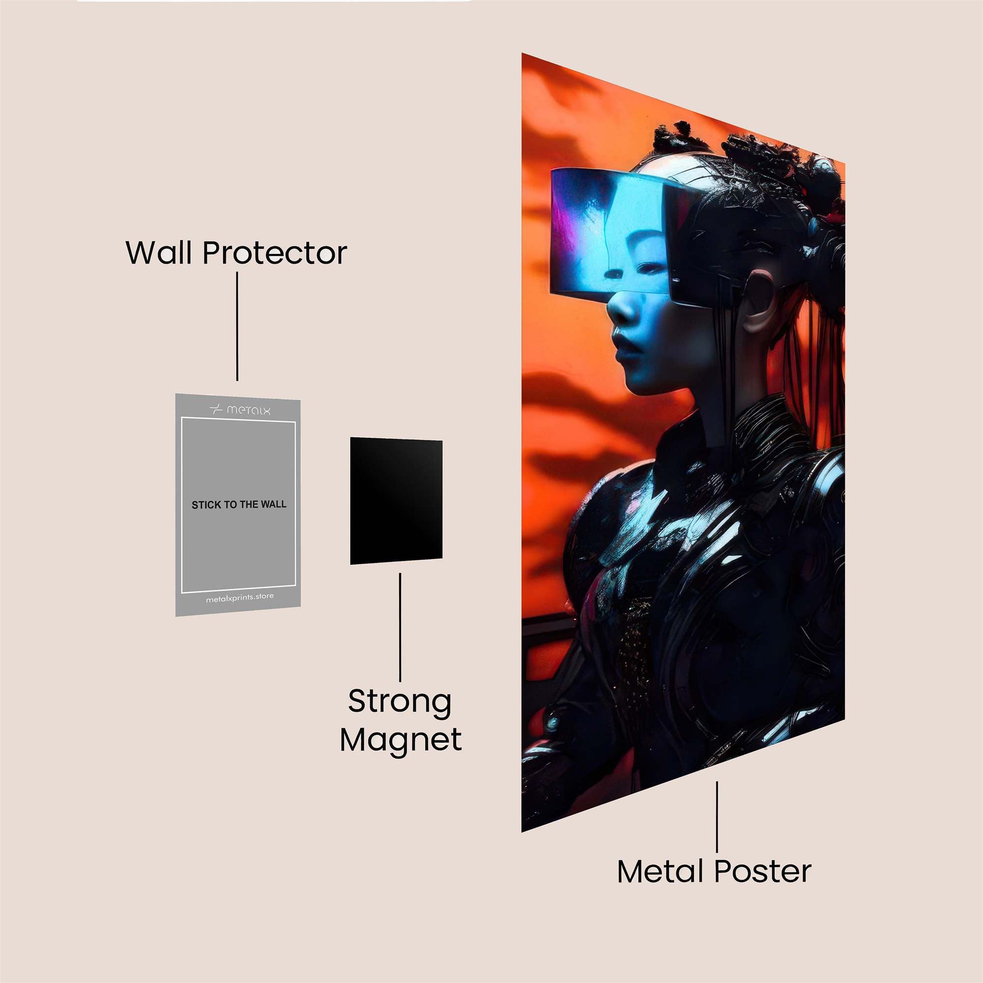 Cyber Enigma Safe Wall Magnetic / M