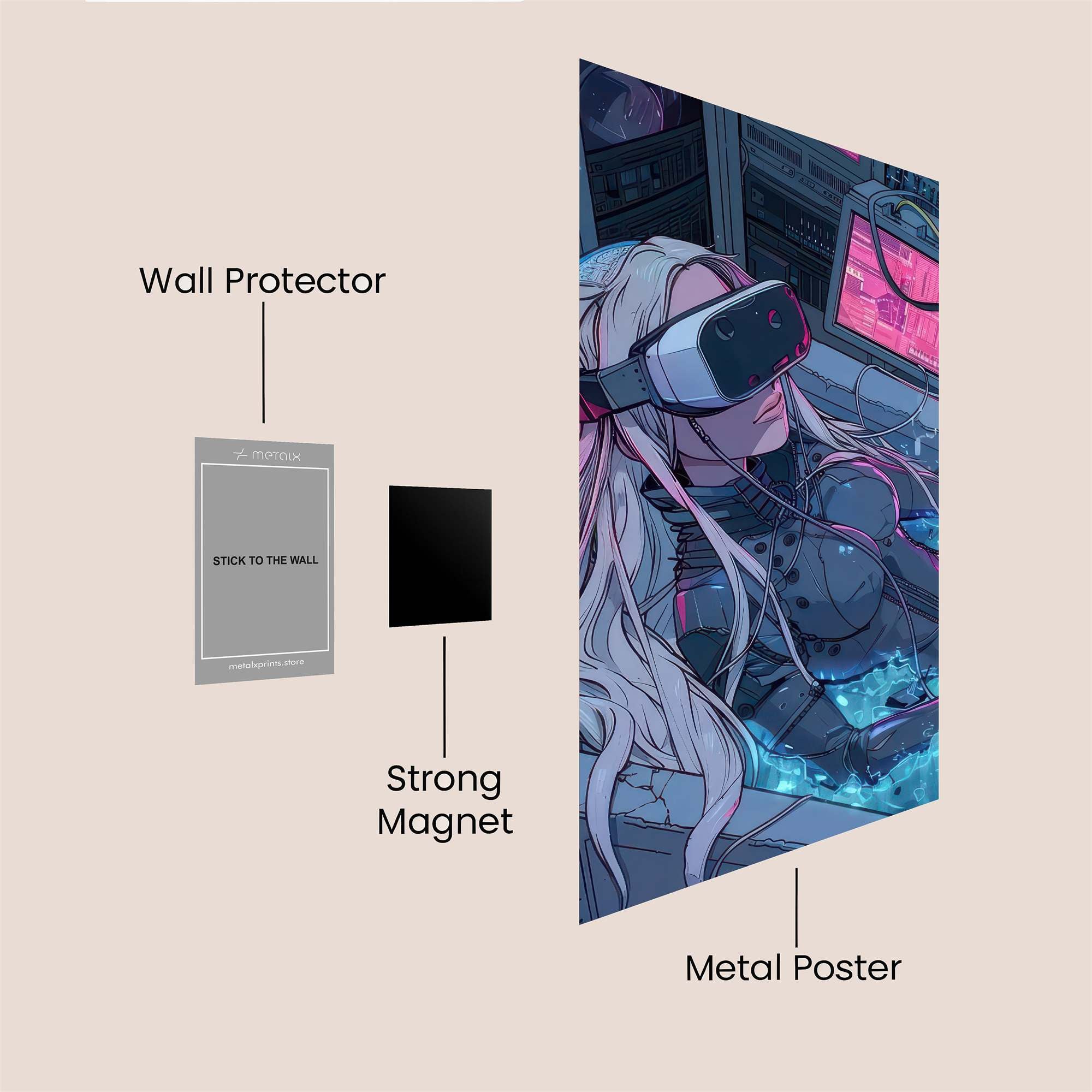Virtual Serenity Safe Wall Magnetic / M
