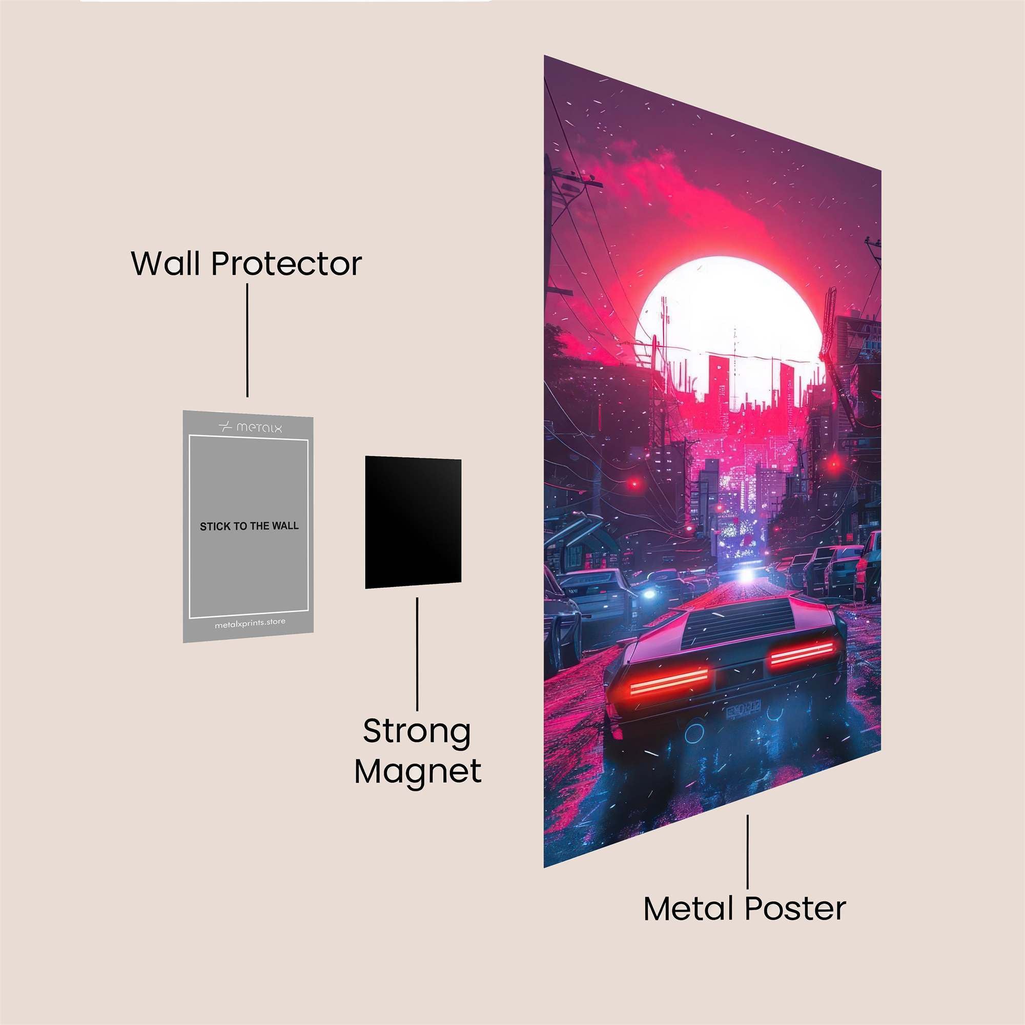 Neon Dream Safe Wall Magnetic / M