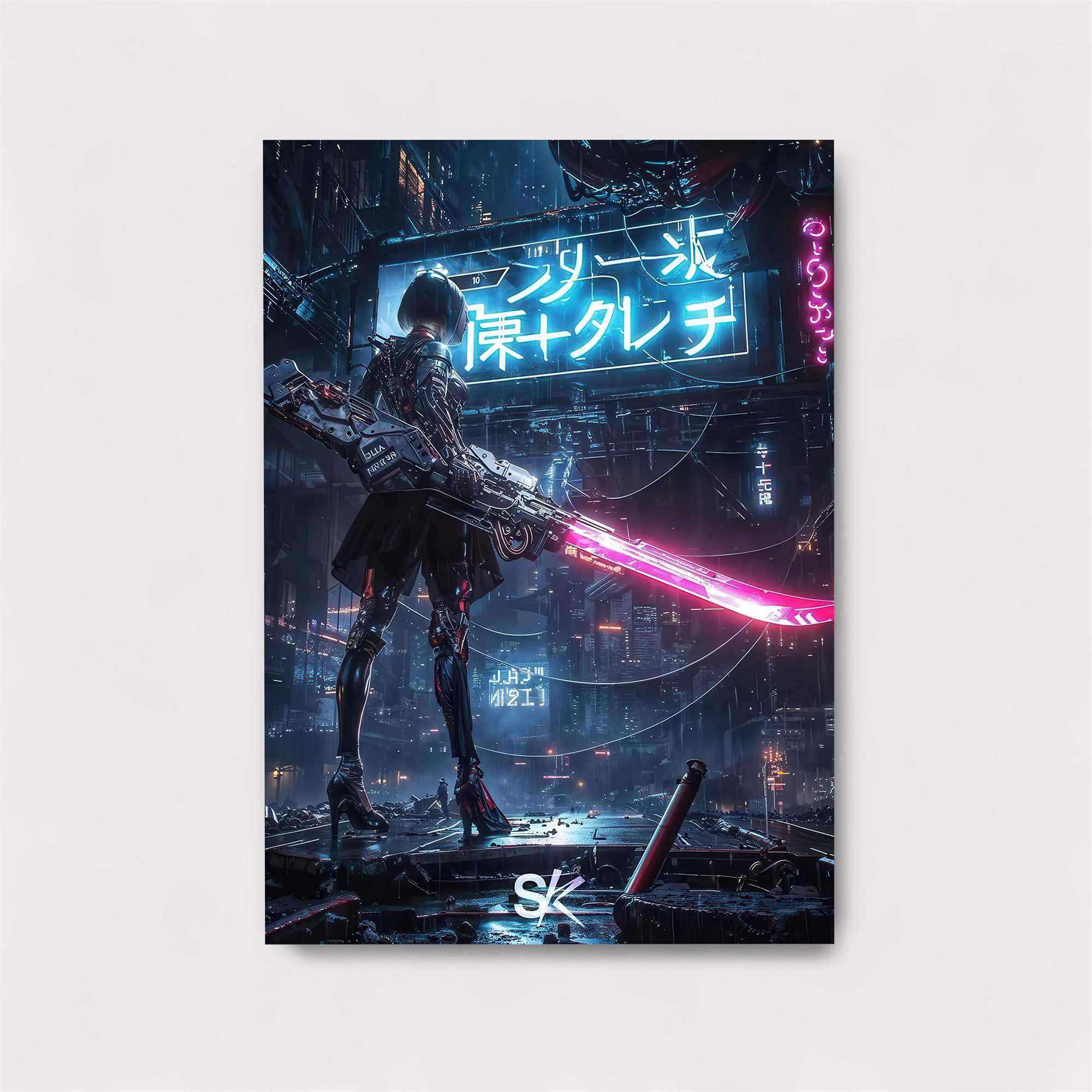 Futuristic Serenity Safe Wall Magnetic / M