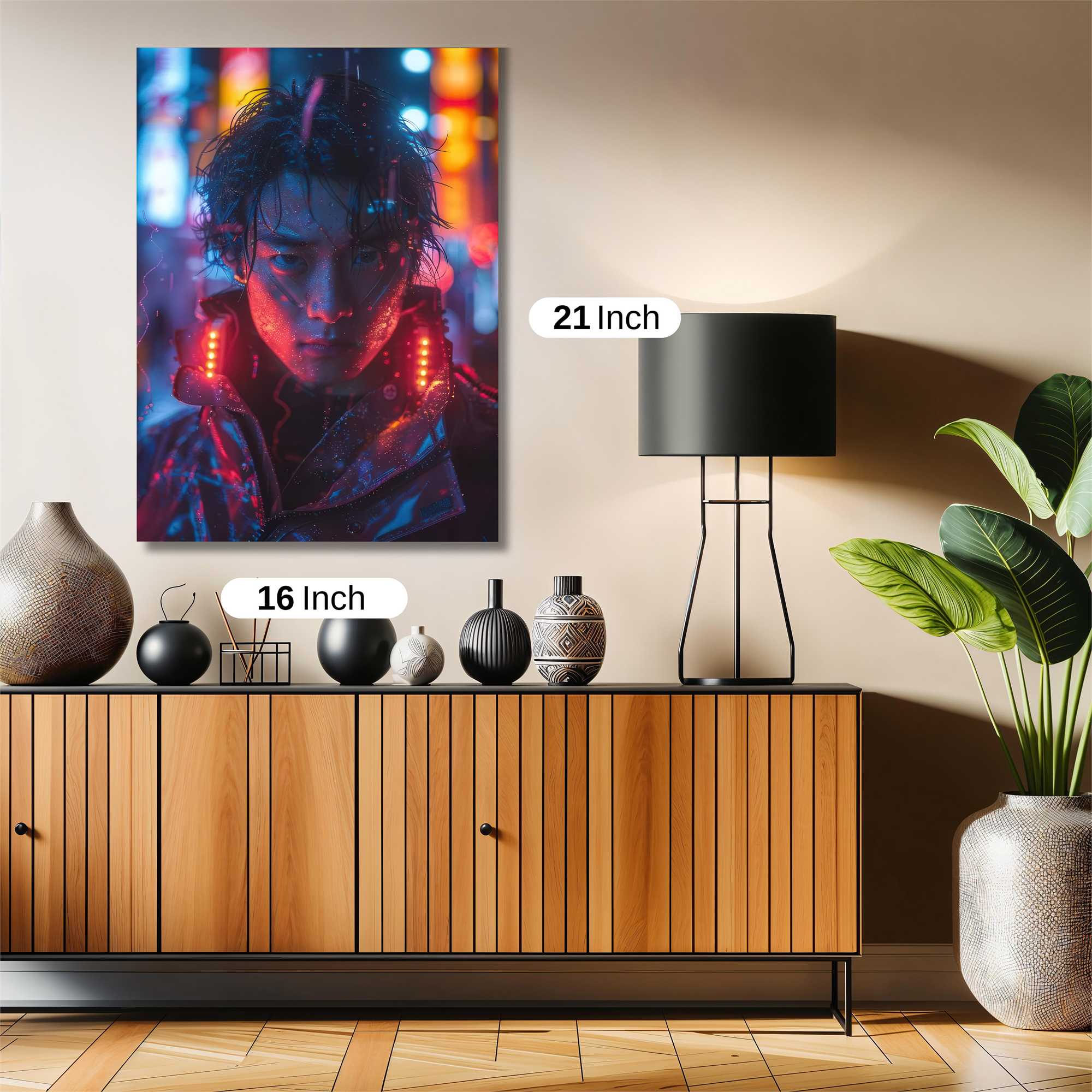 Neon Solitude Safe Wall Magnetic / M