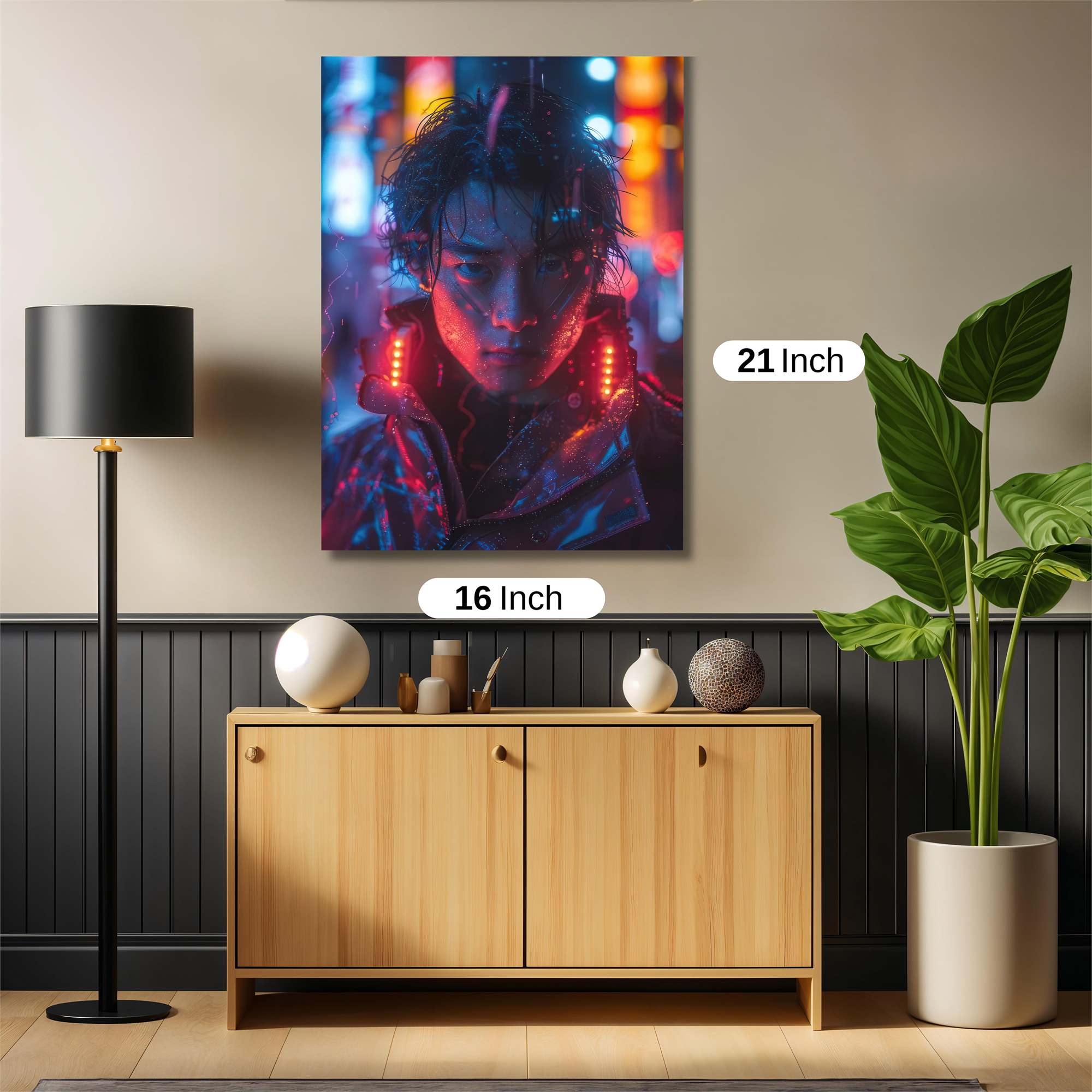 Neon Solitude Safe Wall Magnetic / M