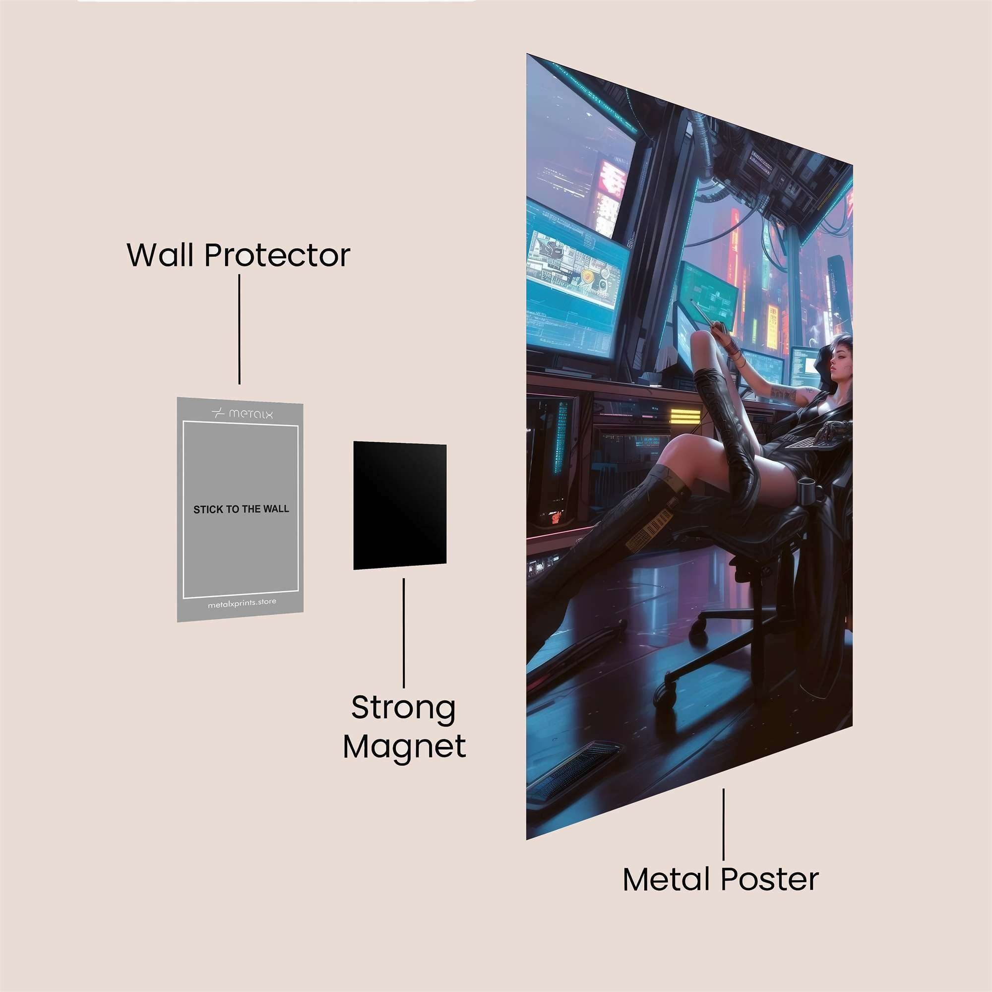 Cyberpunk Serenity Safe Wall Magnetic / M