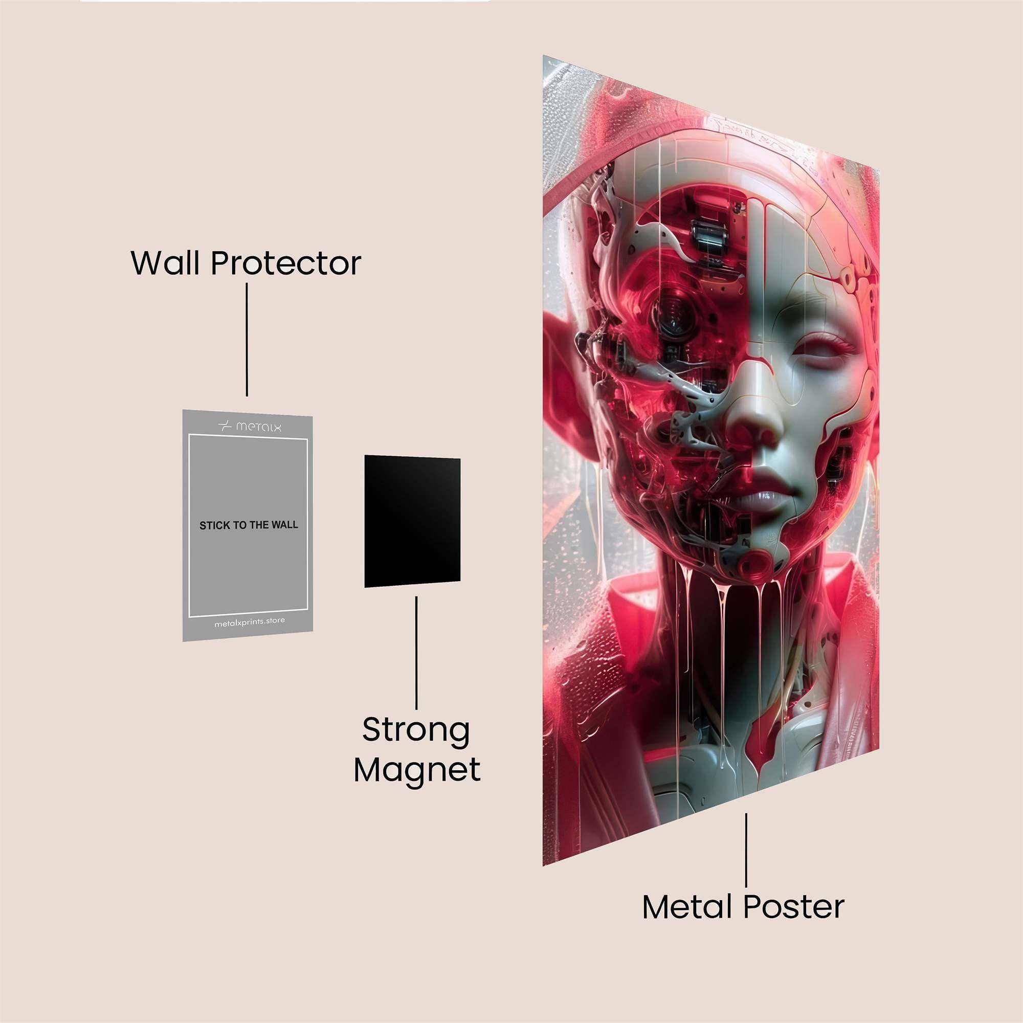 Android Meltdown Safe Wall Magnetic / M